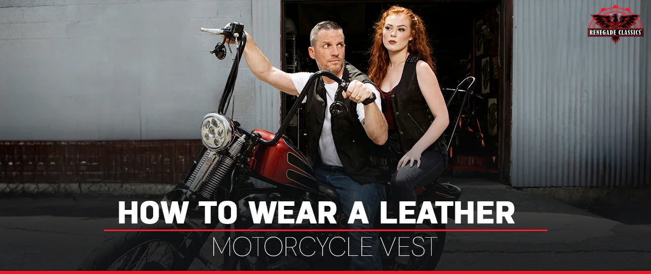 Leather Motorcycle Vest