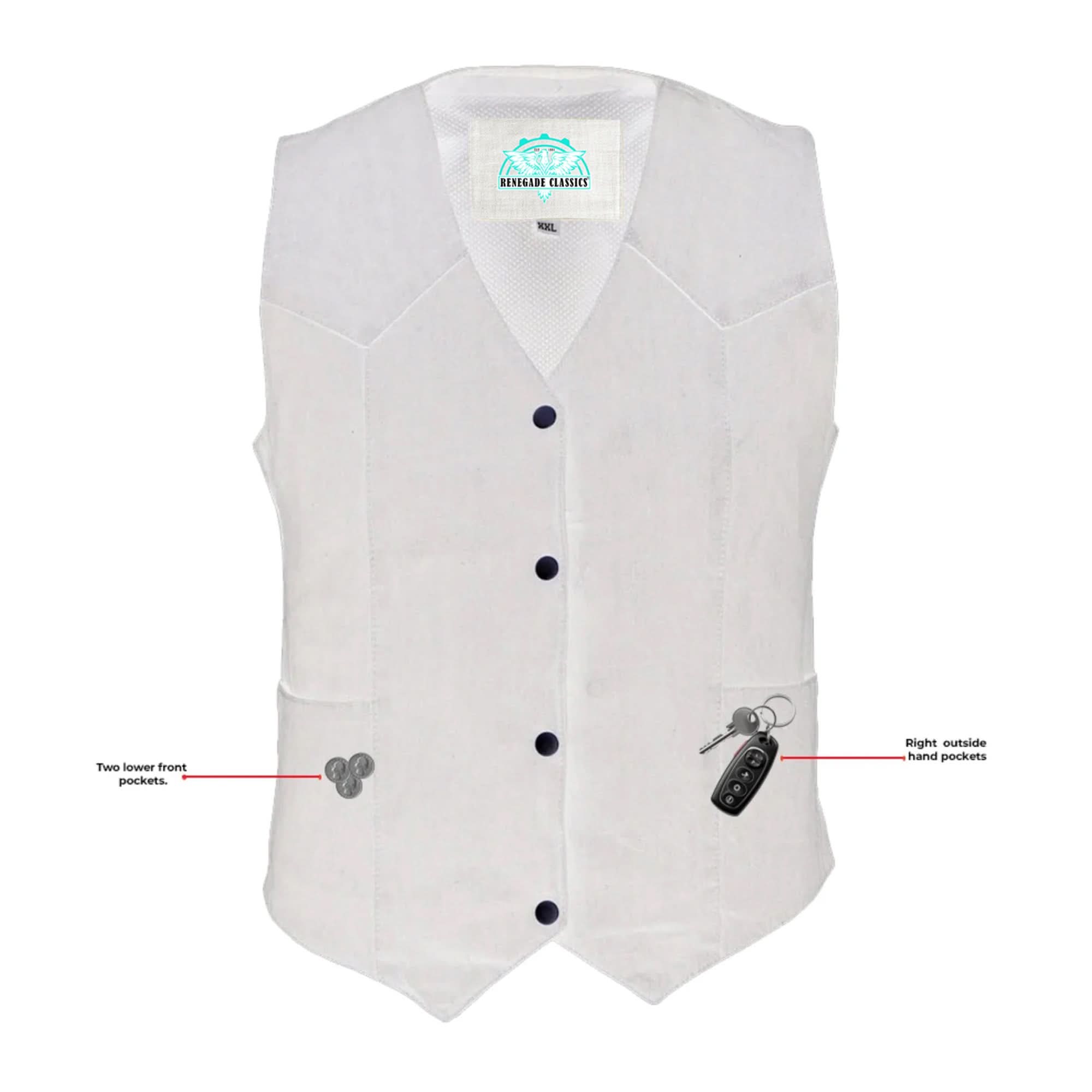 Breezy womens denim vest