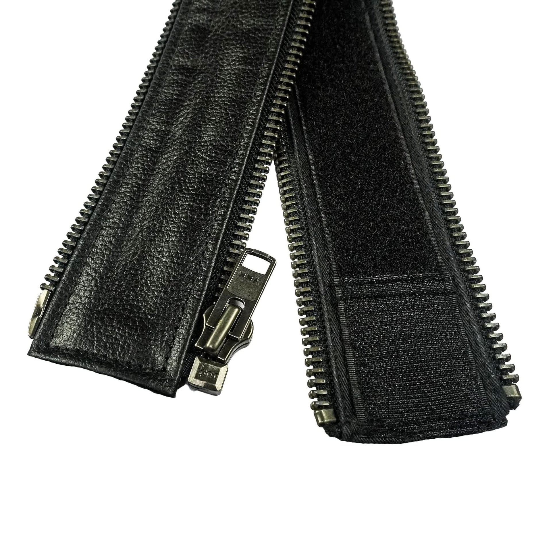 VXP502 Men's Black Universal Vest Expander Panel with Gun Metal Zip # 10 vest expanders Renegade Classics
