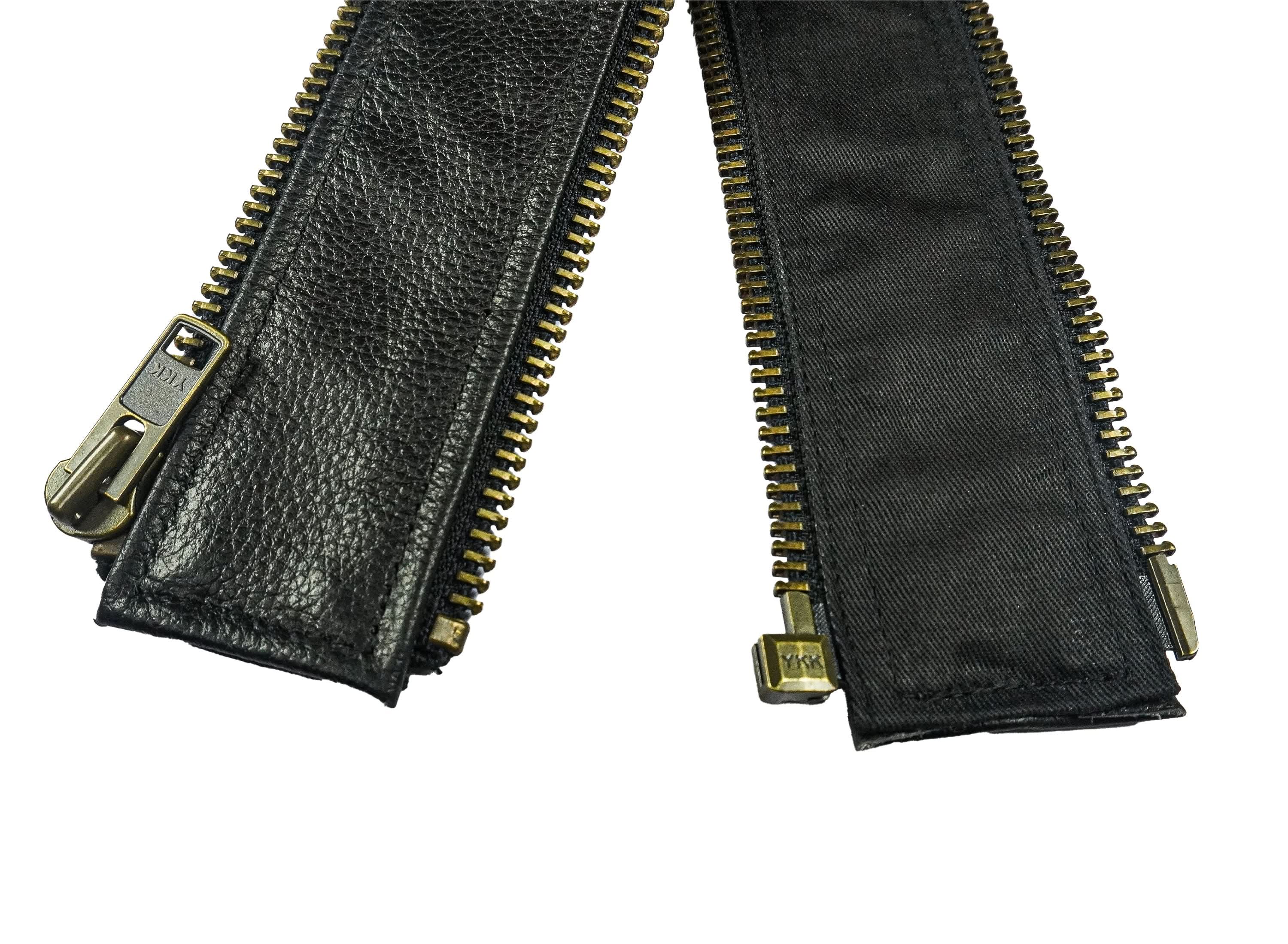 VXP504 Men's Black Universal Vest Expander Panel with Antique Zip vest expanders Renegade Classics