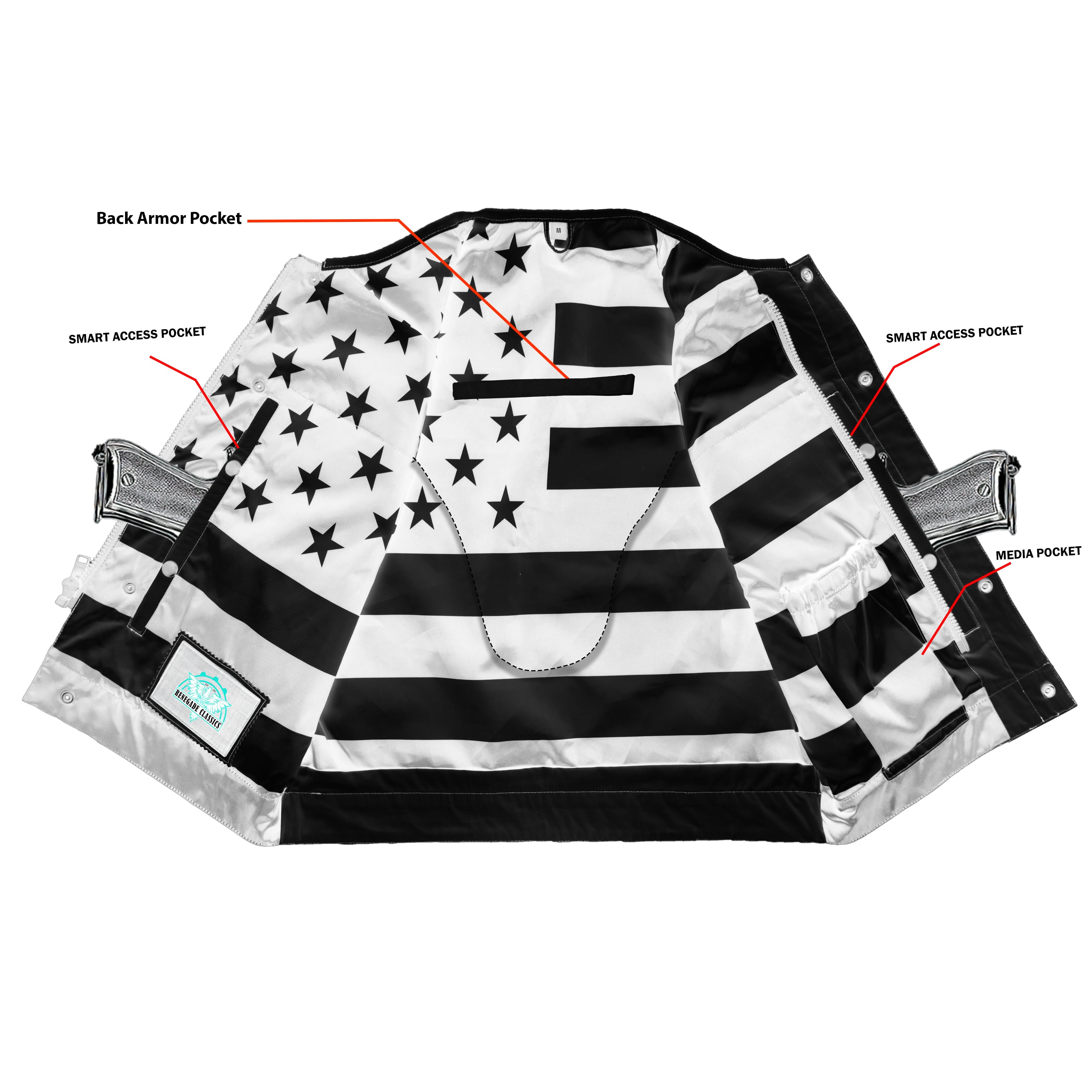 Glory Ride - Men's Motorcycle Leather Vest