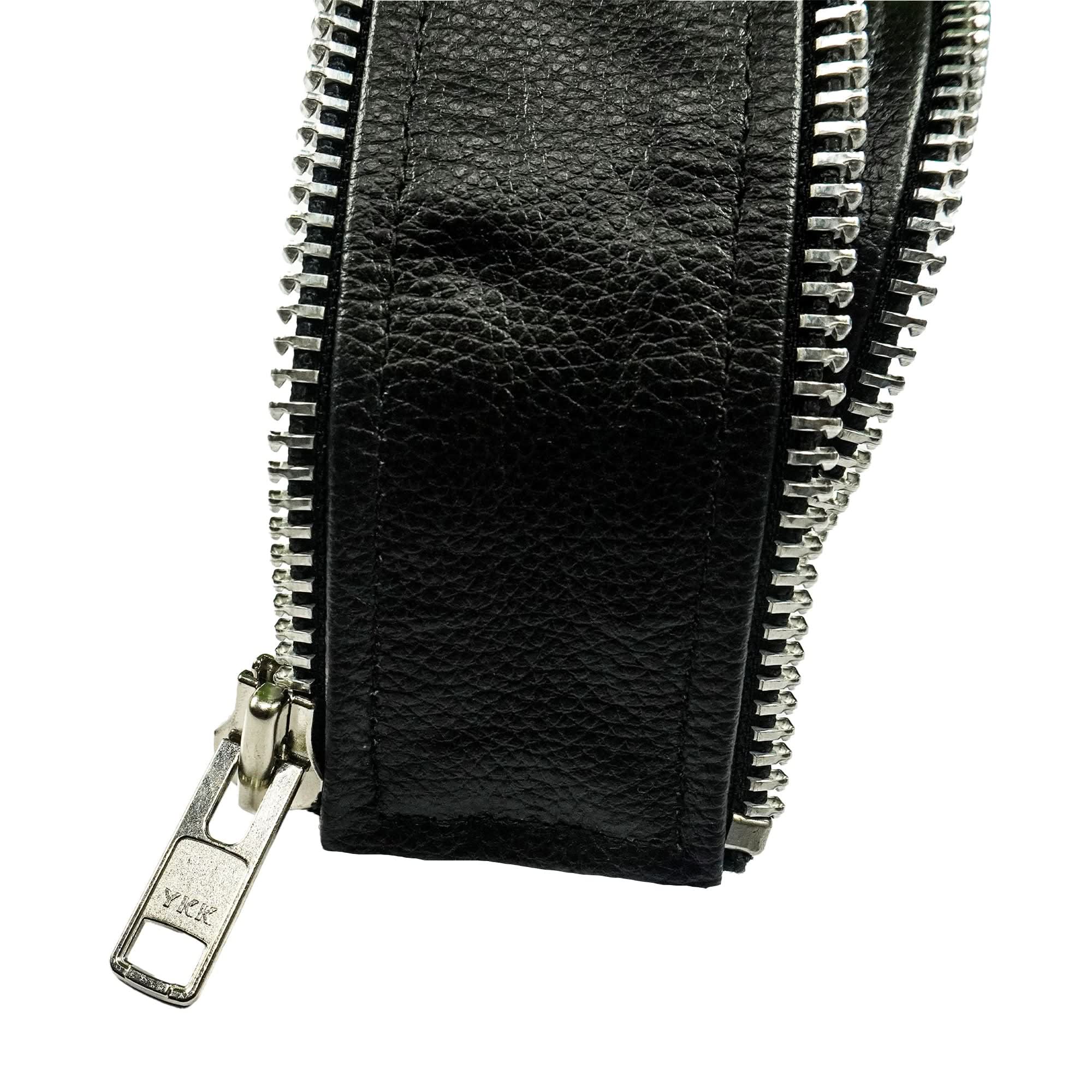 VXP501 Men's Black Universal Vest Expander Panel with Silver Aluminum Zip vest expanders Renegade Classics