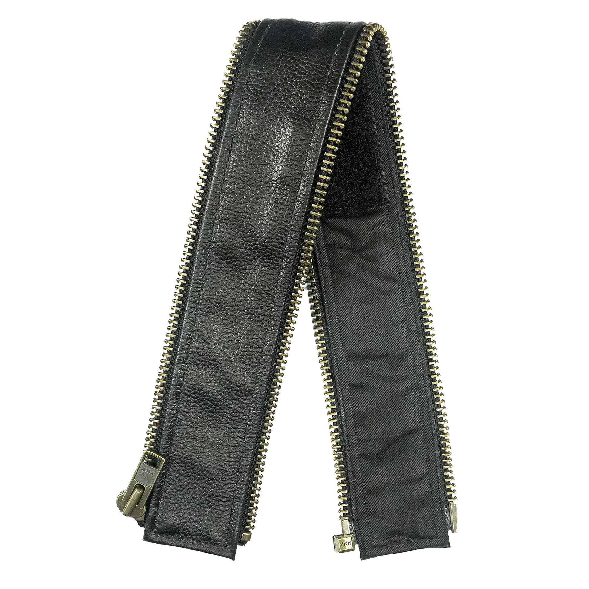 VXP504 Men's Black Universal Vest Expander Panel with Antique Zip vest expanders Renegade Classics