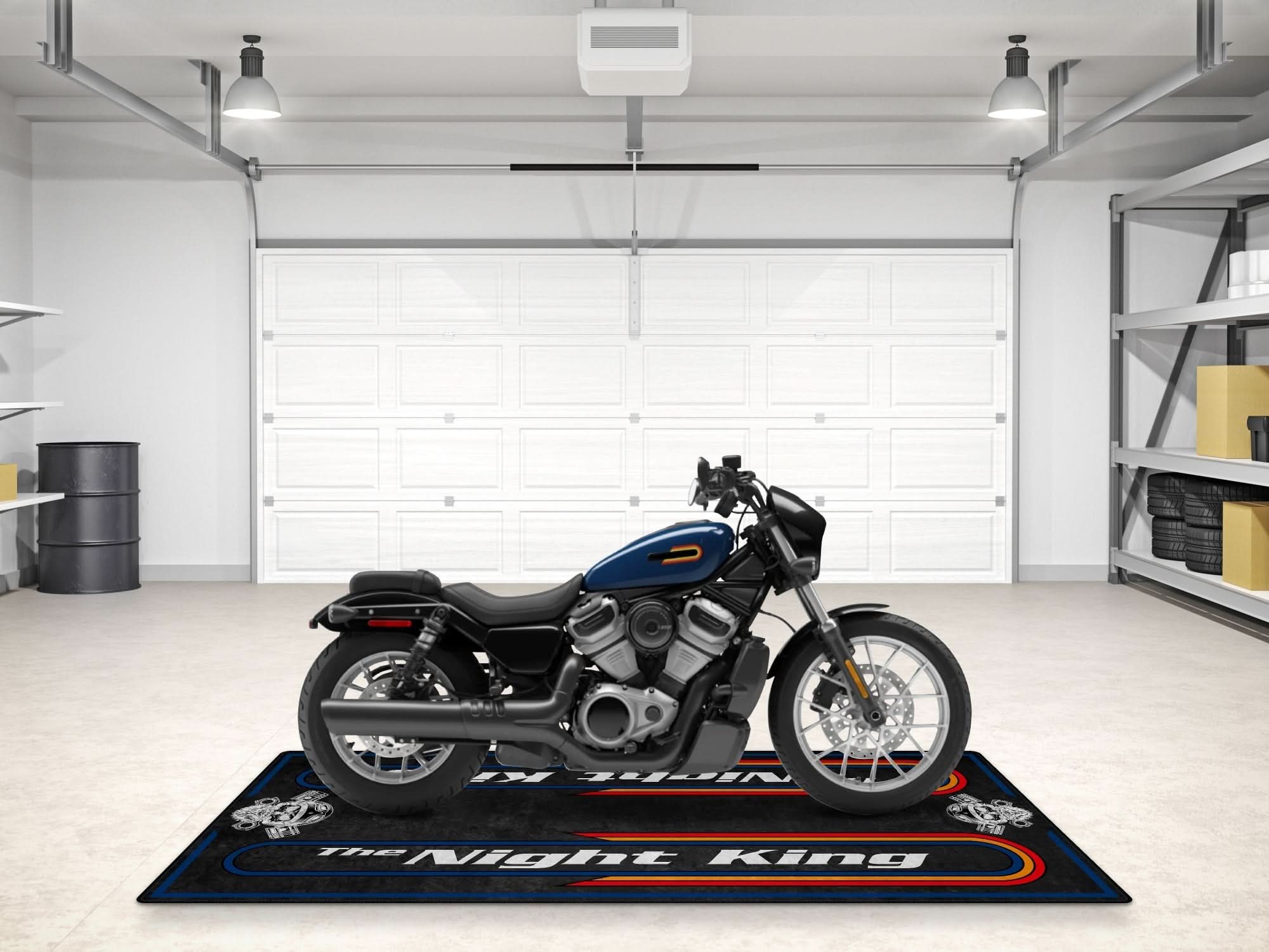 Motorcycle Mat For Cruiser Motorcycle "The Night King" - MM731