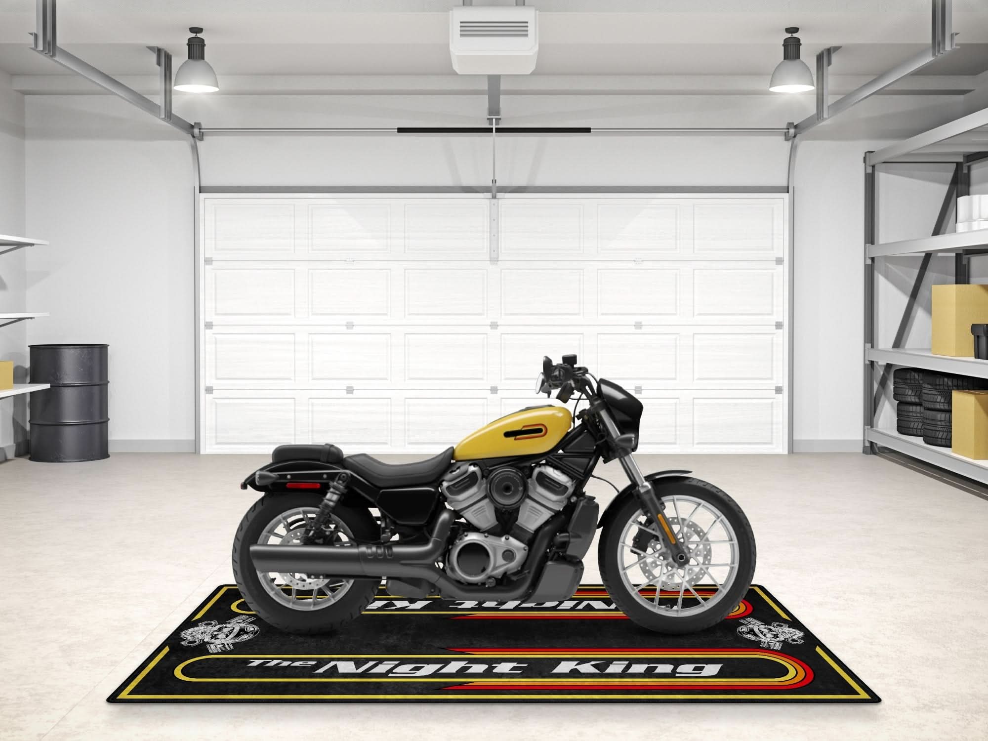 Motorcycle Mat For Cruiser Motorcycle "The Night King" - MM731
