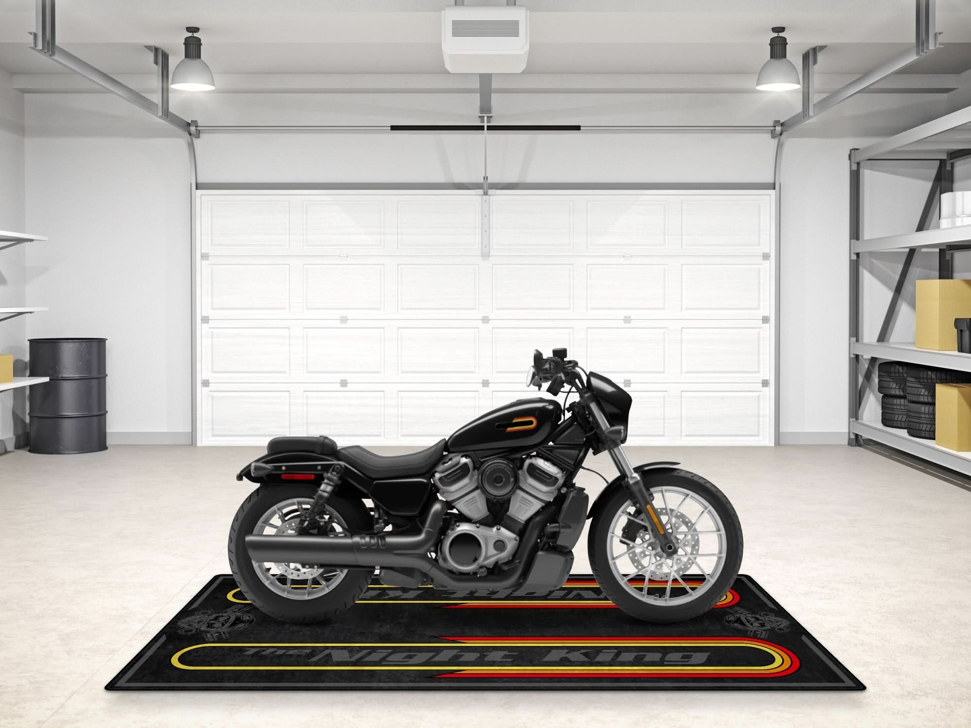 Motorcycle Mat For Cruiser Motorcycle "The Night King" - MM731