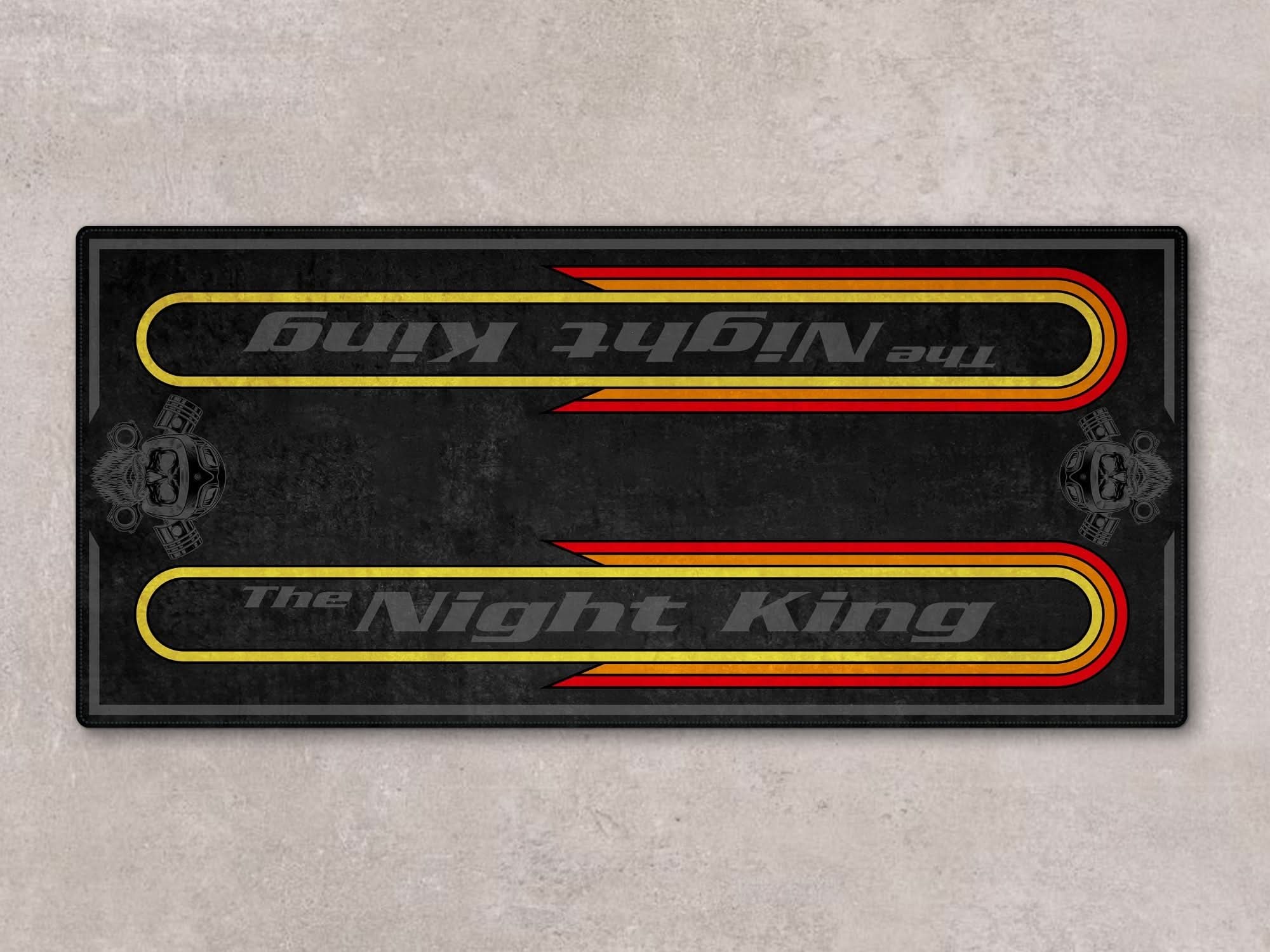 Motorcycle Mat For Cruiser Motorcycle "The Night King" - MM731