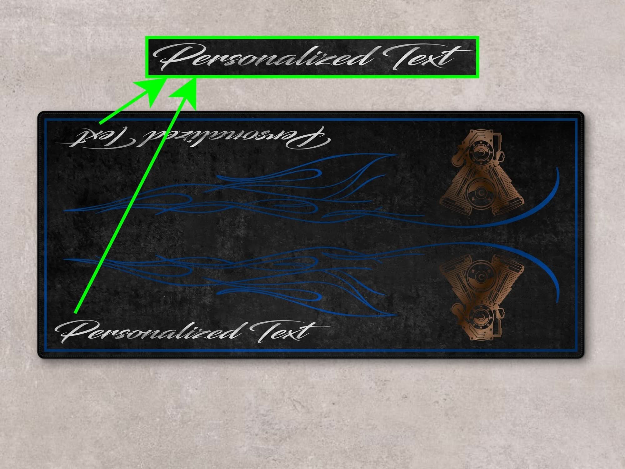 Designed Pit Mat for Cruiser Motorcycle "King of the V-Twins" - MM732