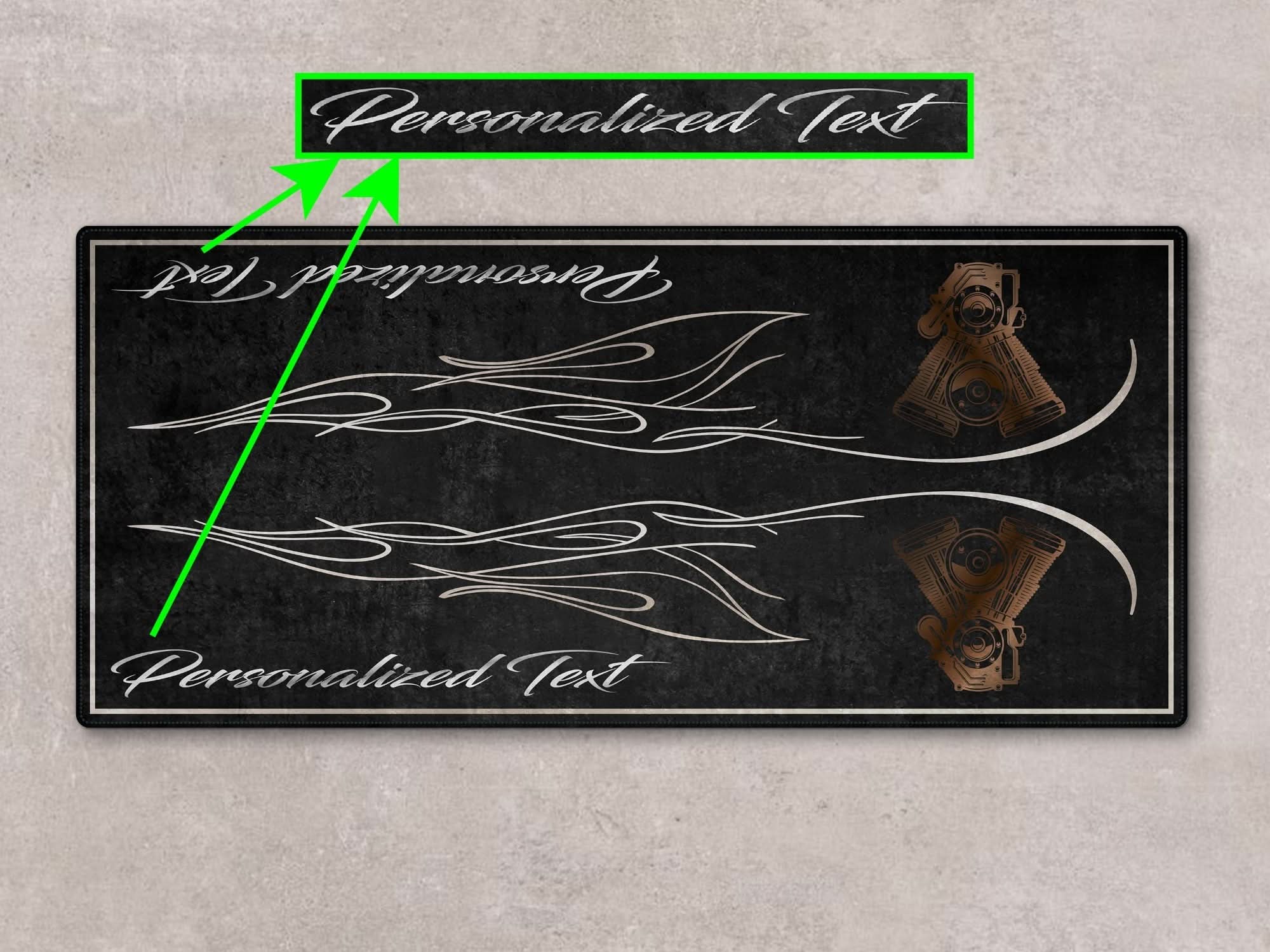 Designed Pit Mat for Cruiser Motorcycle "King of the V-Twins" - MM732