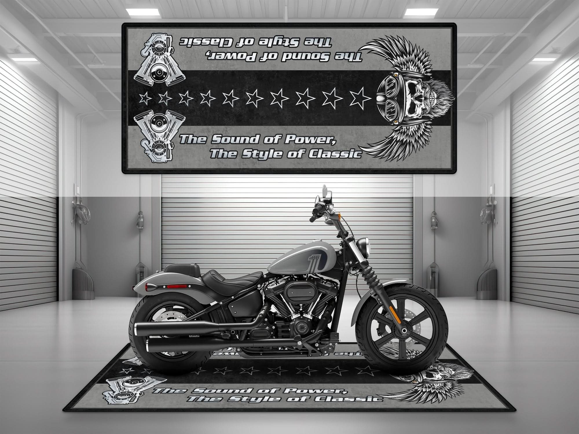 Motorcycle Mat for Motorcycle "The Sound of Power" - MM734