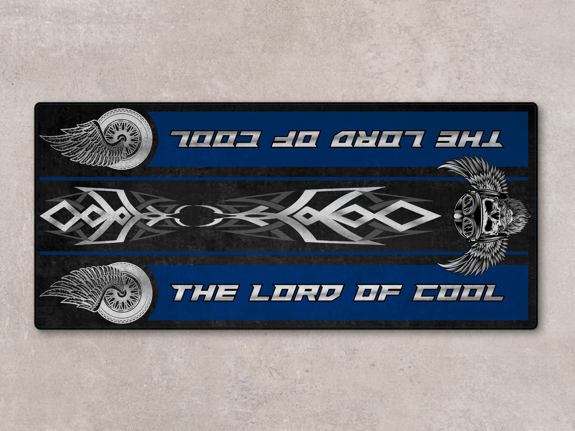 Motorcycle Mat For Cruiser Motorcycle "The Lord of Cool" - MM738