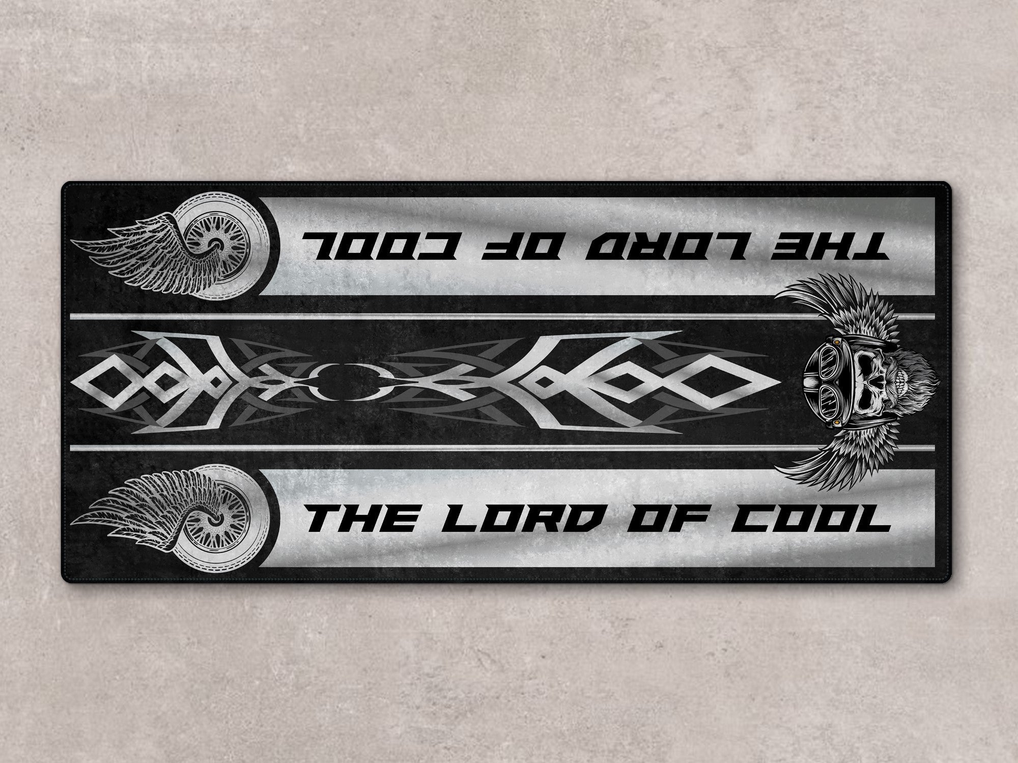 Motorcycle Mat For Cruiser Motorcycle "The Lord of Cool" - MM738