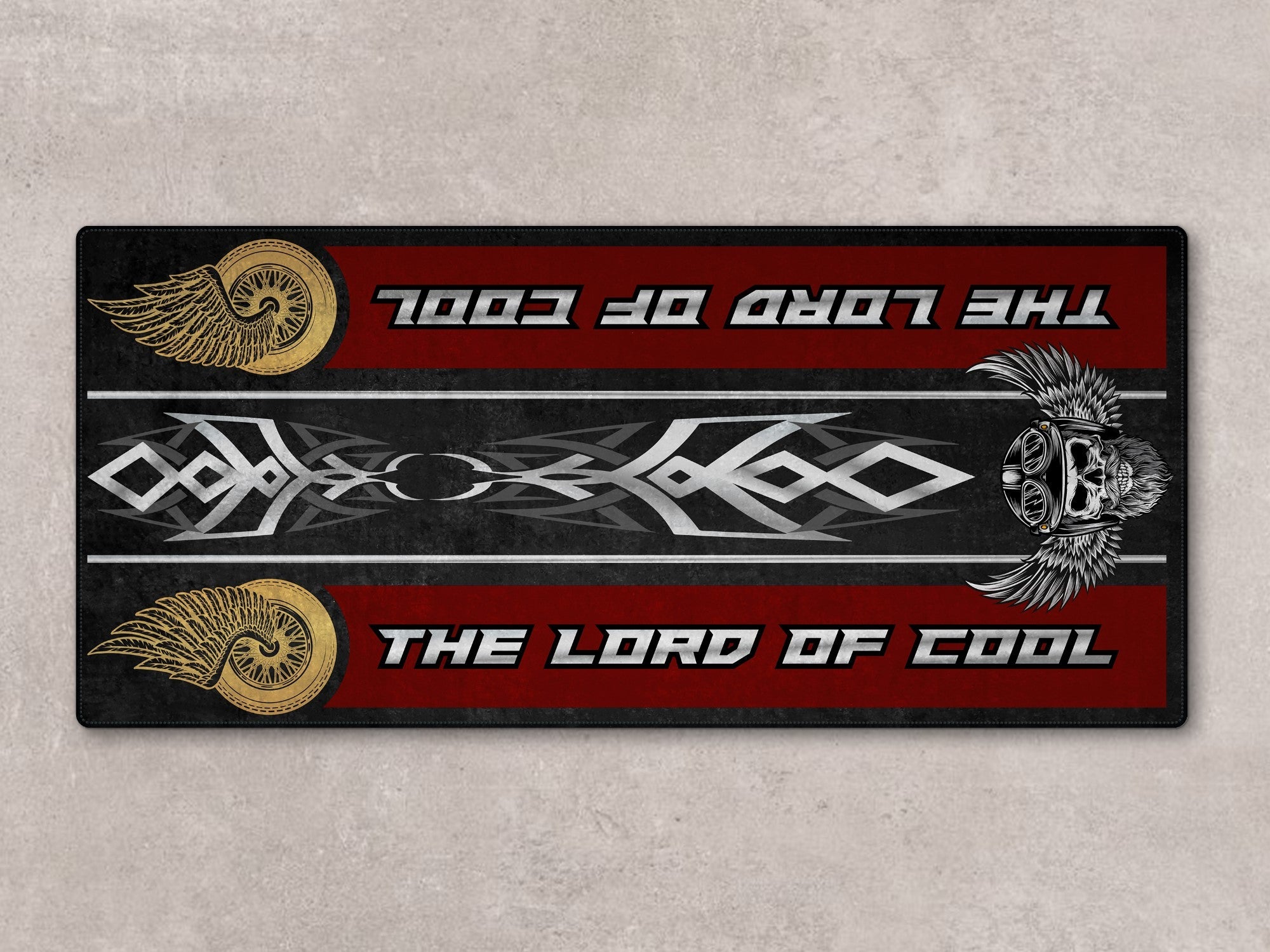 Motorcycle Mat For Cruiser Motorcycle "The Lord of Cool" - MM738