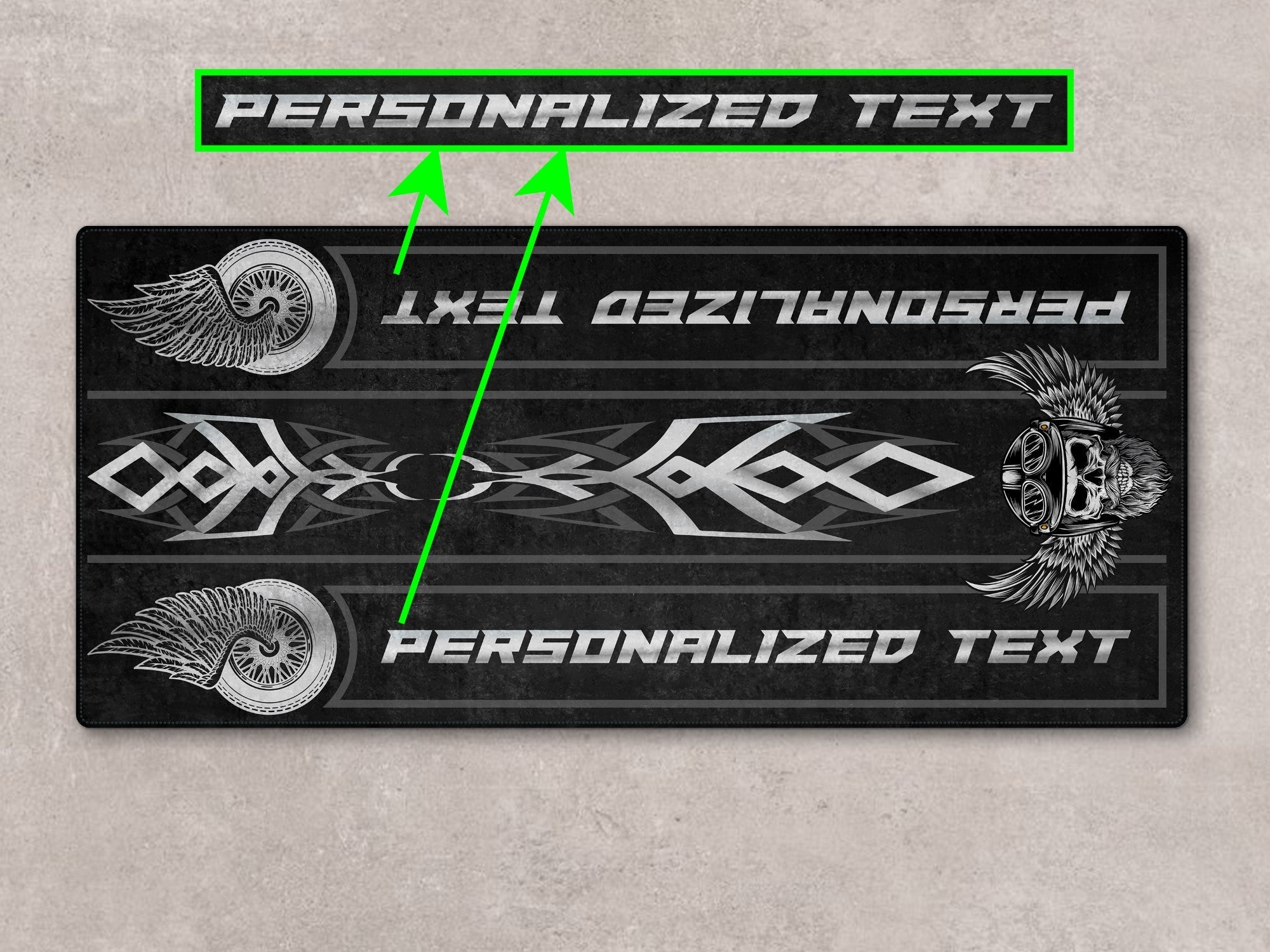 Motorcycle Mat For Cruiser Motorcycle "The Lord of Cool" - MM738