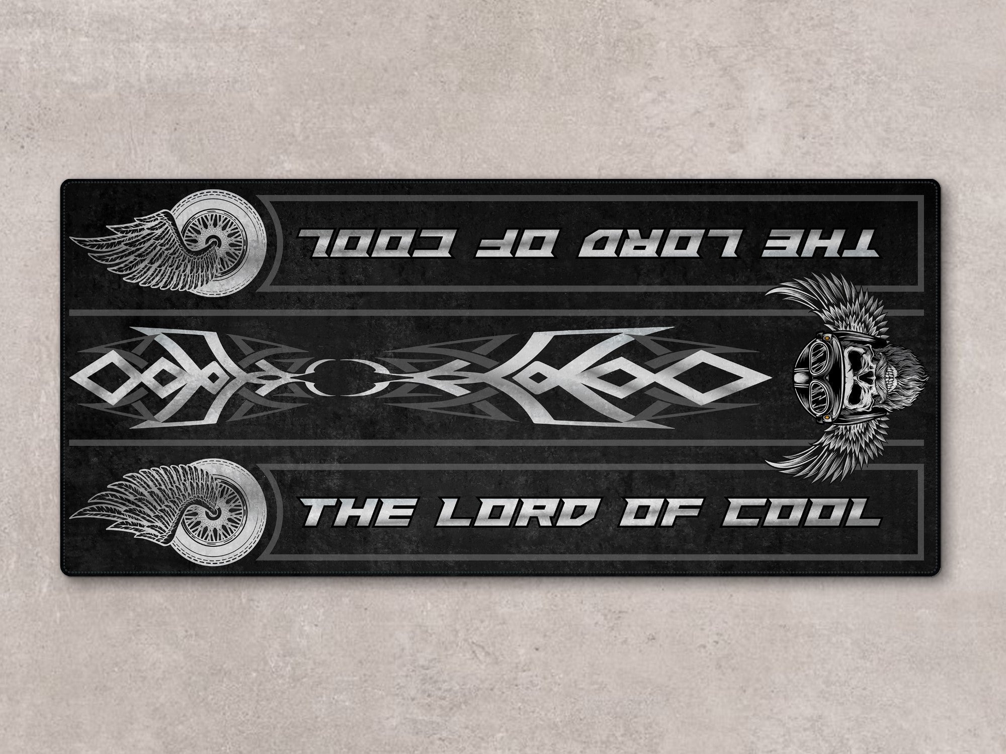 Motorcycle Mat For Cruiser Motorcycle "The Lord of Cool" - MM738