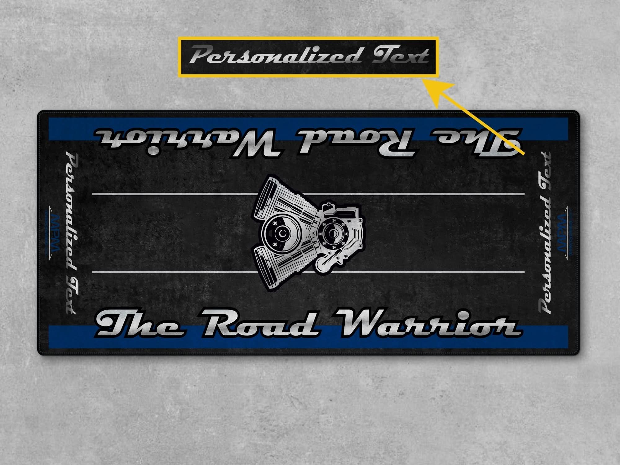 Motorcycle Mat for Touring Motorcycle "The Road Warrior" - MM7344