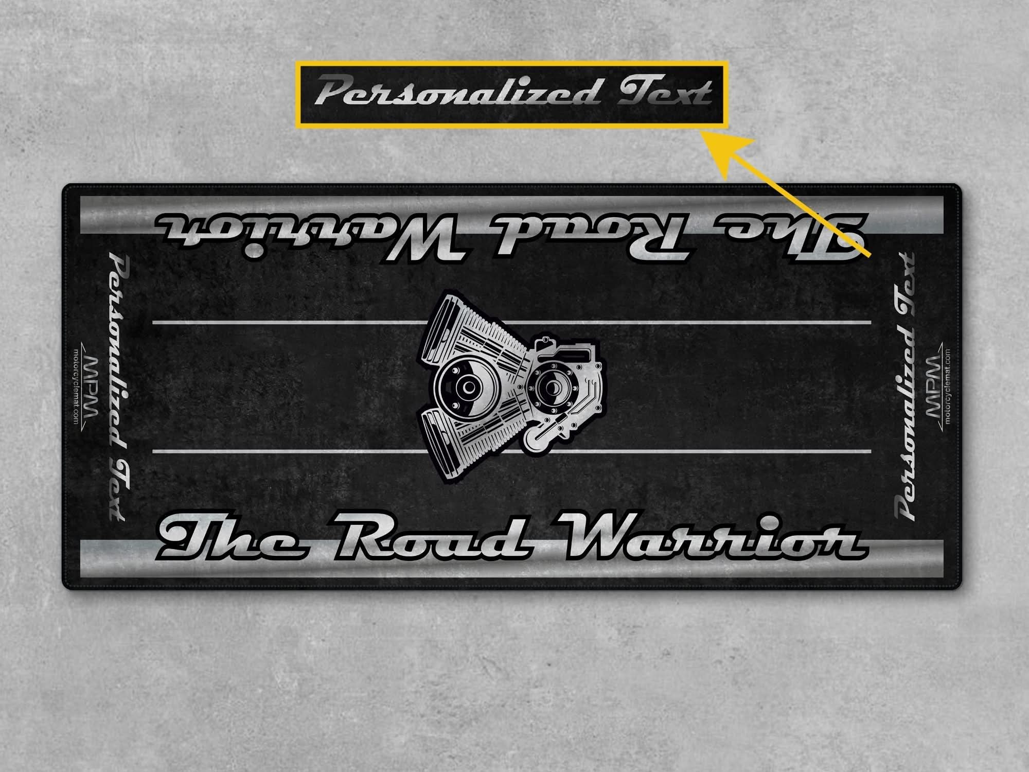Motorcycle Mat for Touring Motorcycle "The Road Warrior" - MM7344