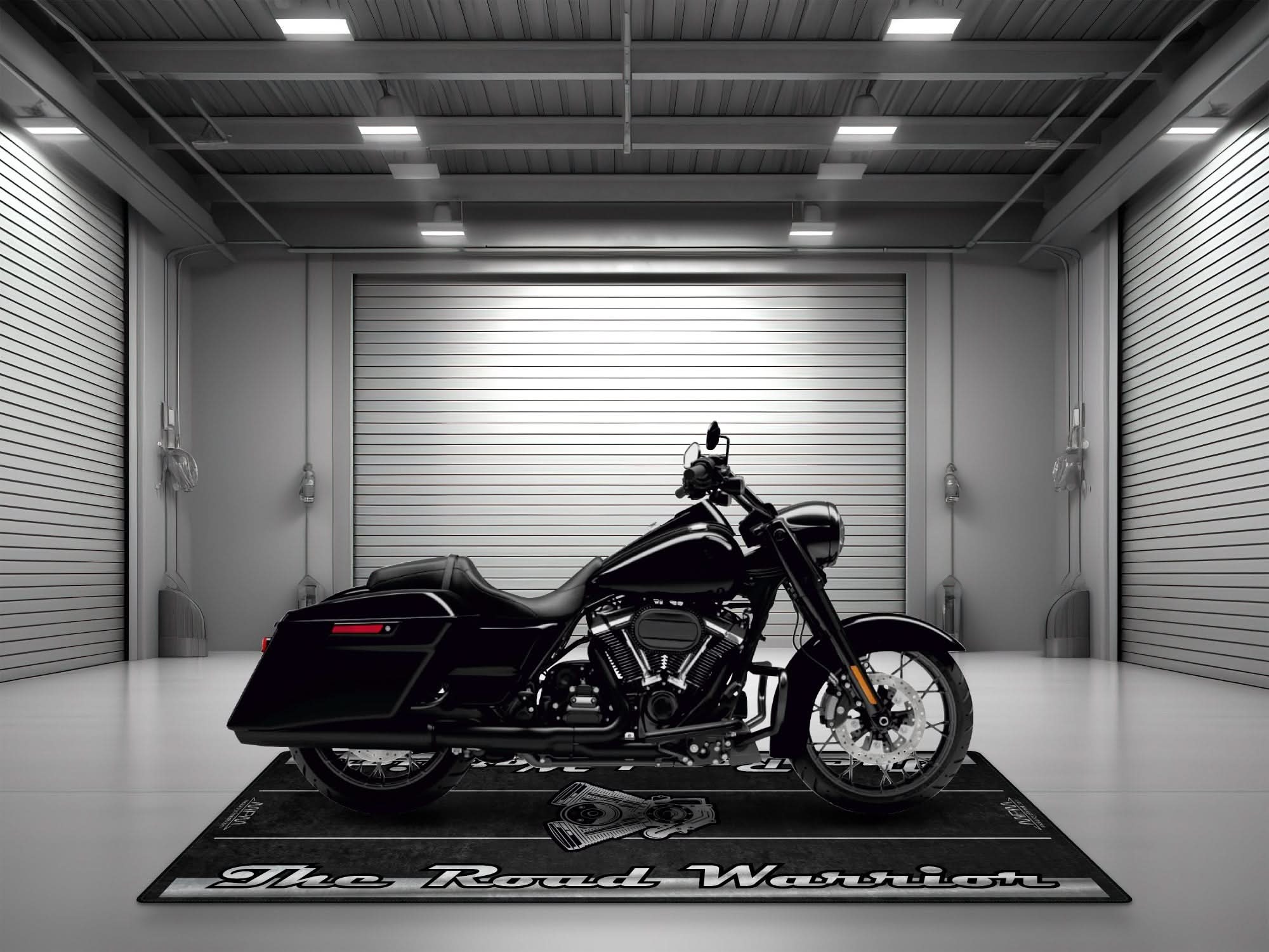 Motorcycle Mat for Touring Motorcycle "The Road Warrior" - MM7344