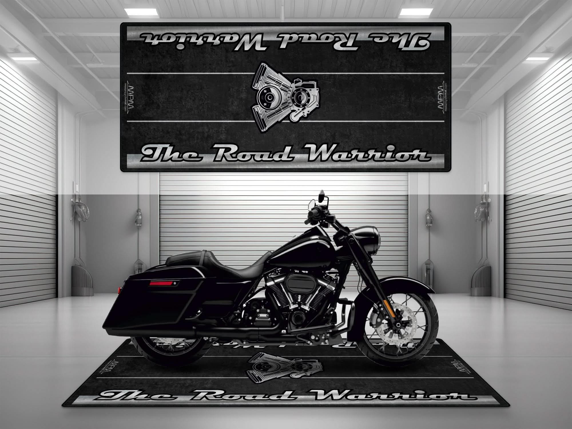 Motorcycle Mat for Touring Motorcycle "The Road Warrior" - MM7344