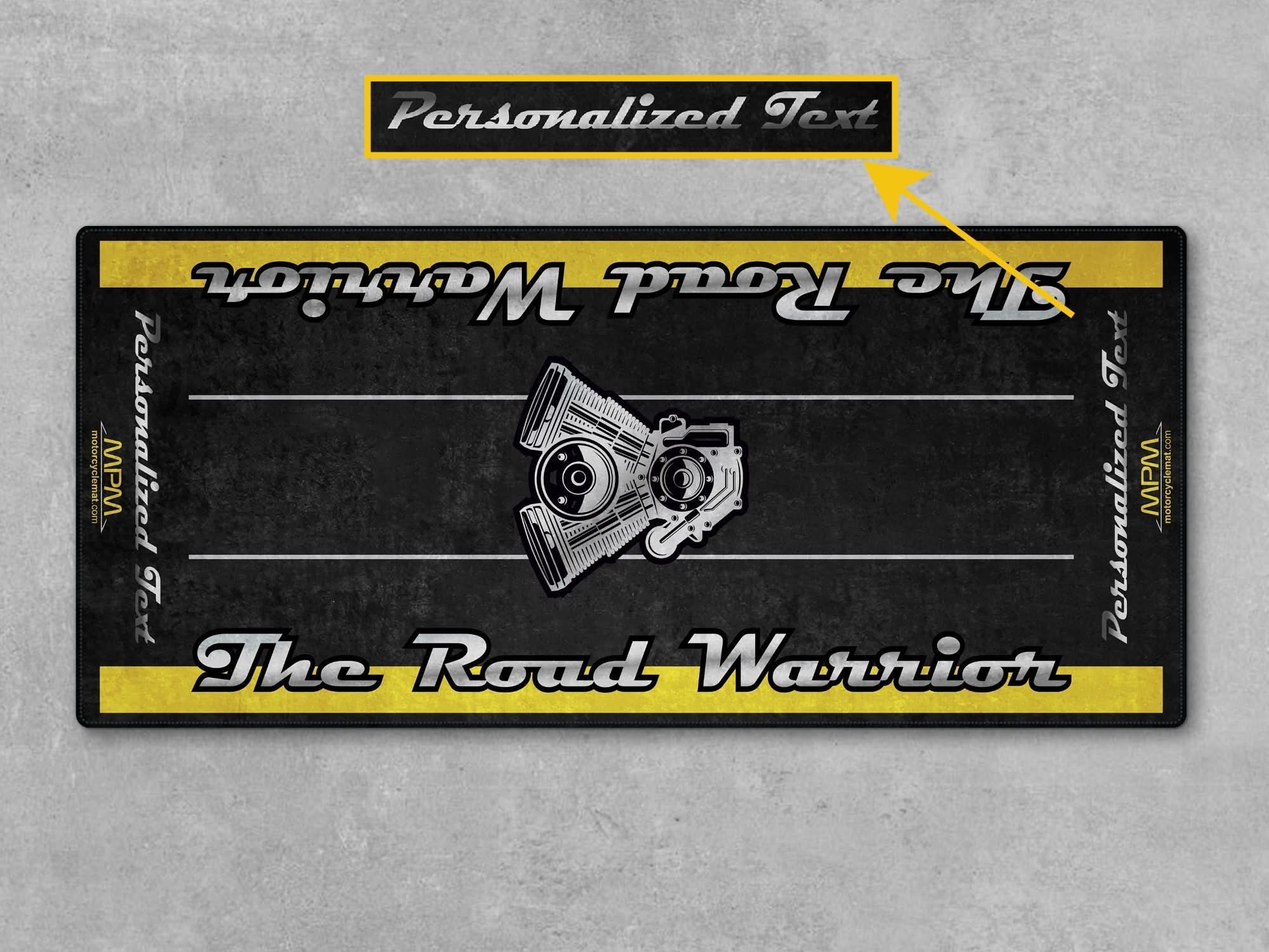 Motorcycle Mat for Touring Motorcycle "The Road Warrior" - MM7344