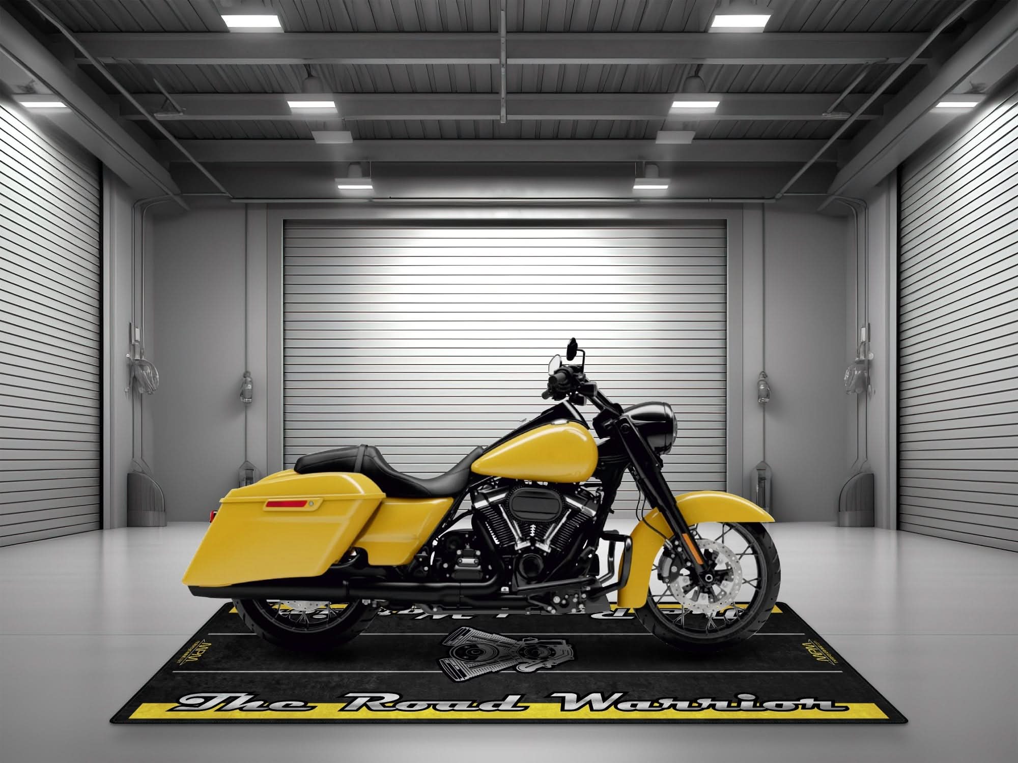 Motorcycle Mat for Touring Motorcycle "The Road Warrior" - MM7344