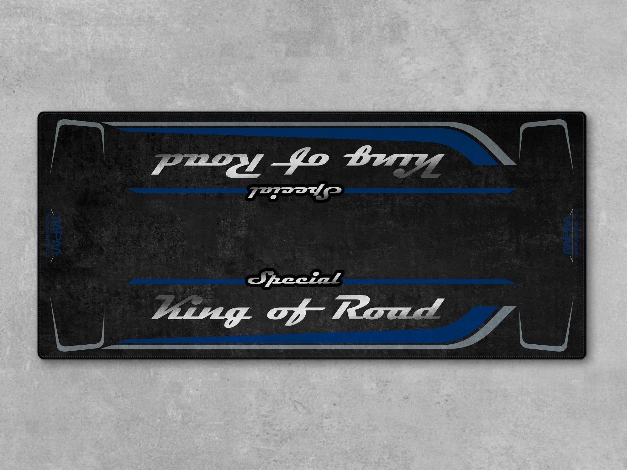 Motorcycle Mat for Cruiser Motorcycle "Special King of Road" - MM7346