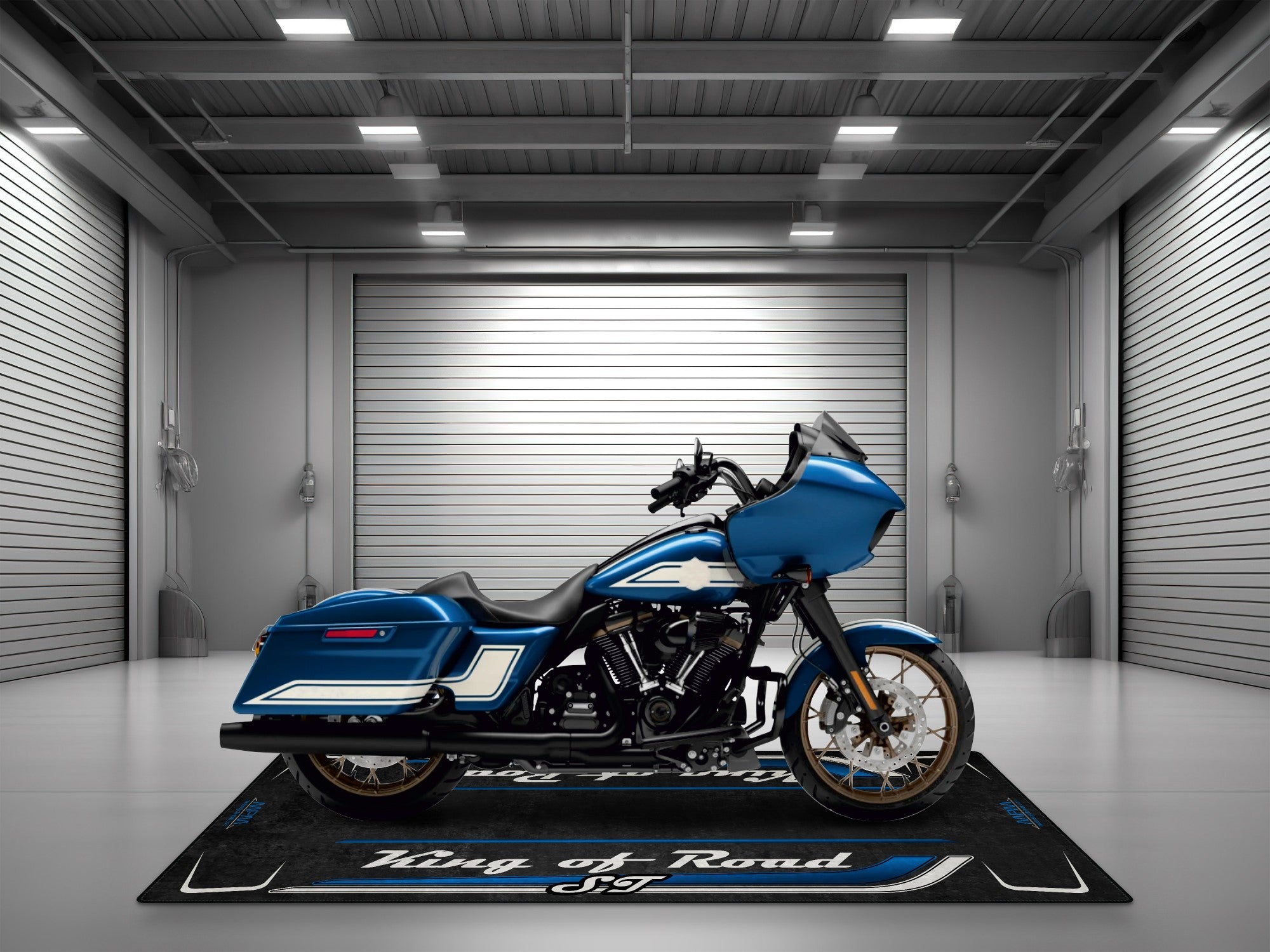 Motorcycle Mat for Cruiser Motorcycle "King of Road ST" - MM7347