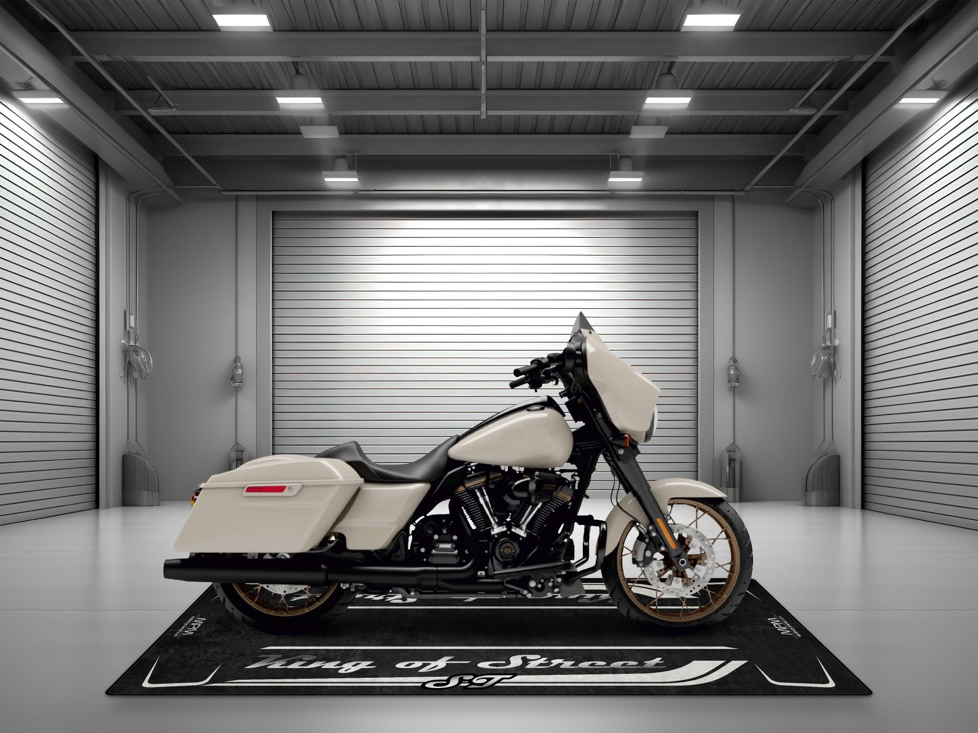 Motorcycle Mat for Cruiser Motorcycle "King of Street ST" - MM7348