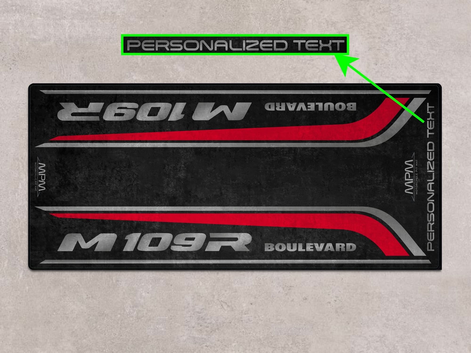 Designed Pit Mat for Suzuki Boulevard M19R Motorcycle - MM7366
