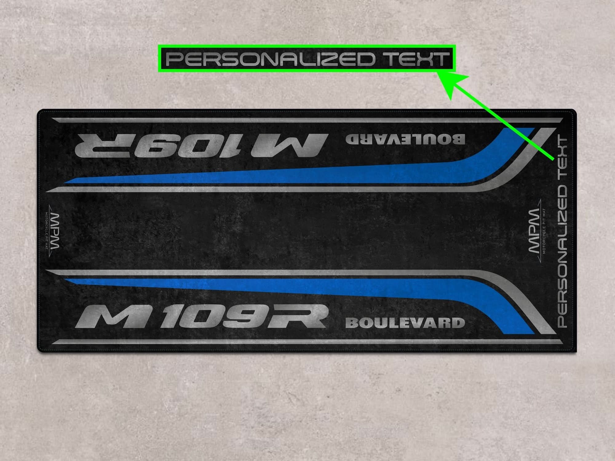 Designed Pit Mat for Suzuki Boulevard M19R Motorcycle - MM7366