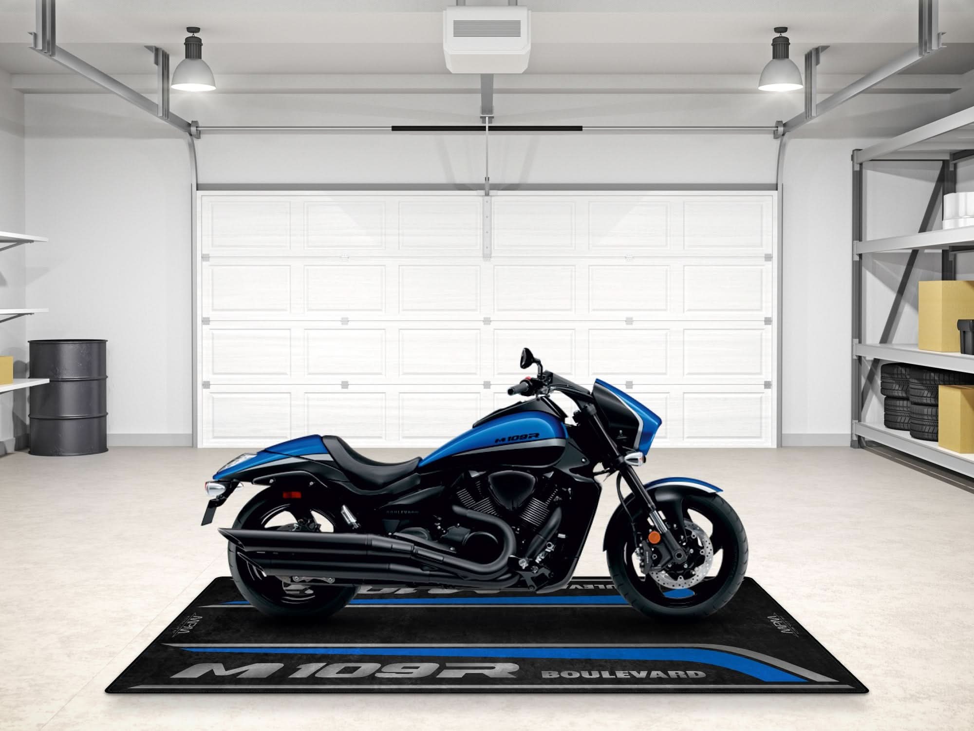 Designed Pit Mat for Suzuki Boulevard M19R Motorcycle - MM7366