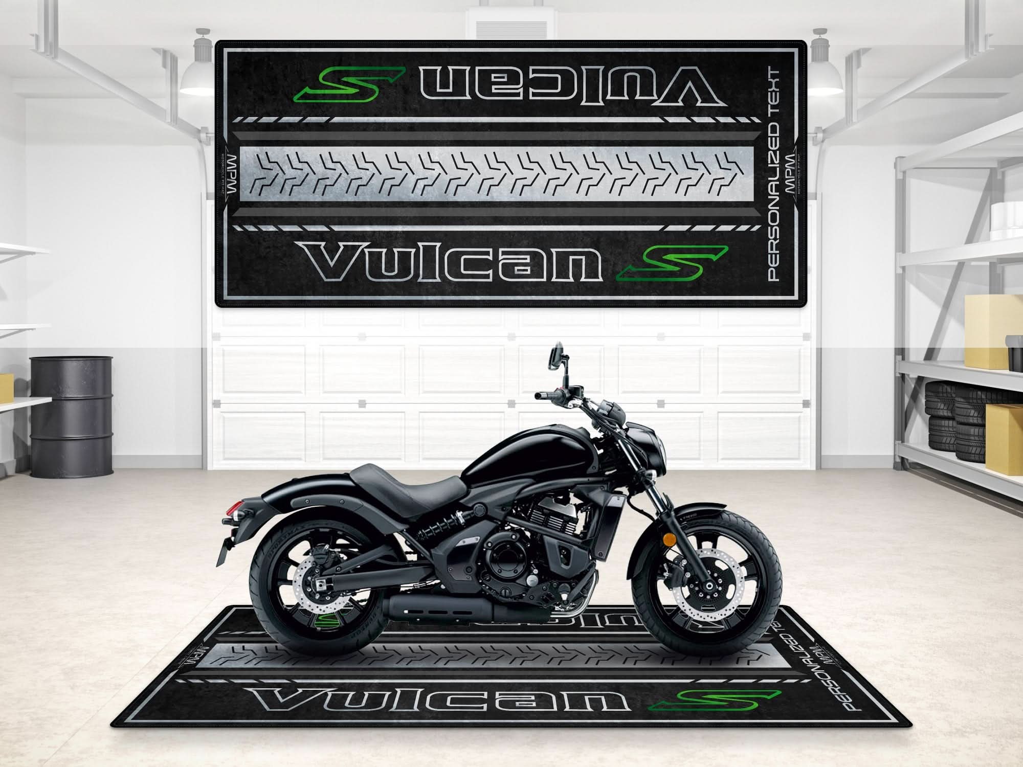 Designed Pit Mat for Kawasaki Vulcan S Motorcycle - MM7424