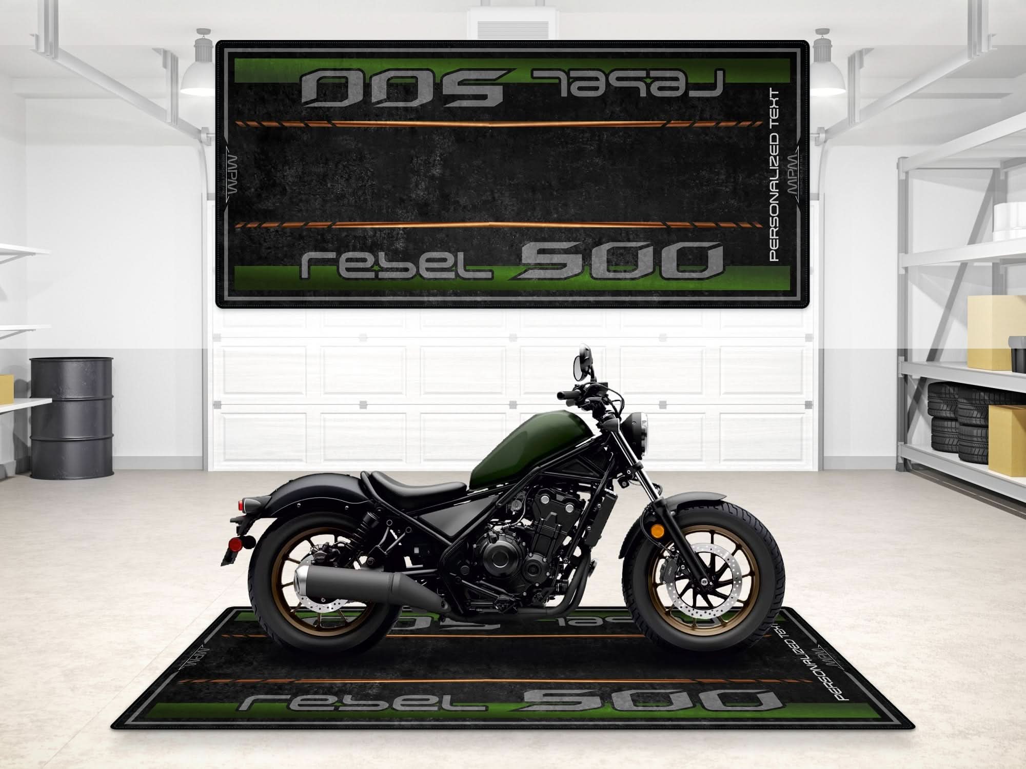 Designed Pit Mat for Honda Rebel 5 Motorcycle - MM7439
