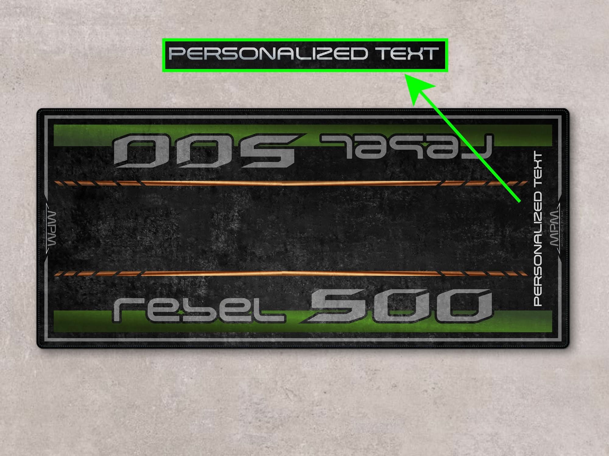 Designed Pit Mat for Honda Rebel 5 Motorcycle - MM7439