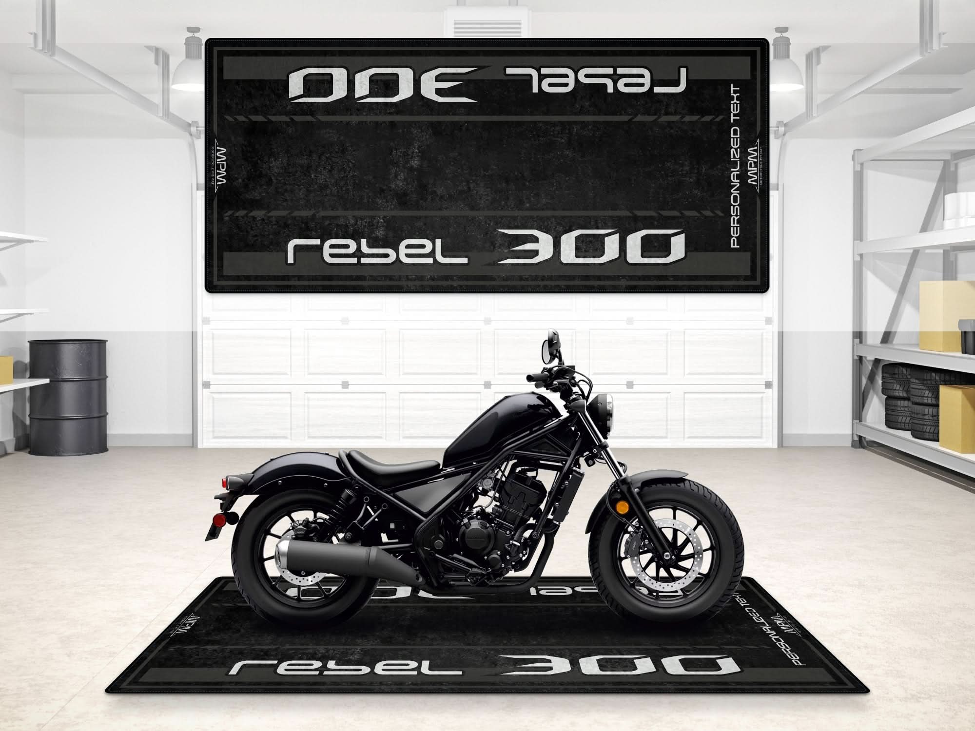 Designed Pit Mat for Honda Rebel 3 Motorcycle - MM744