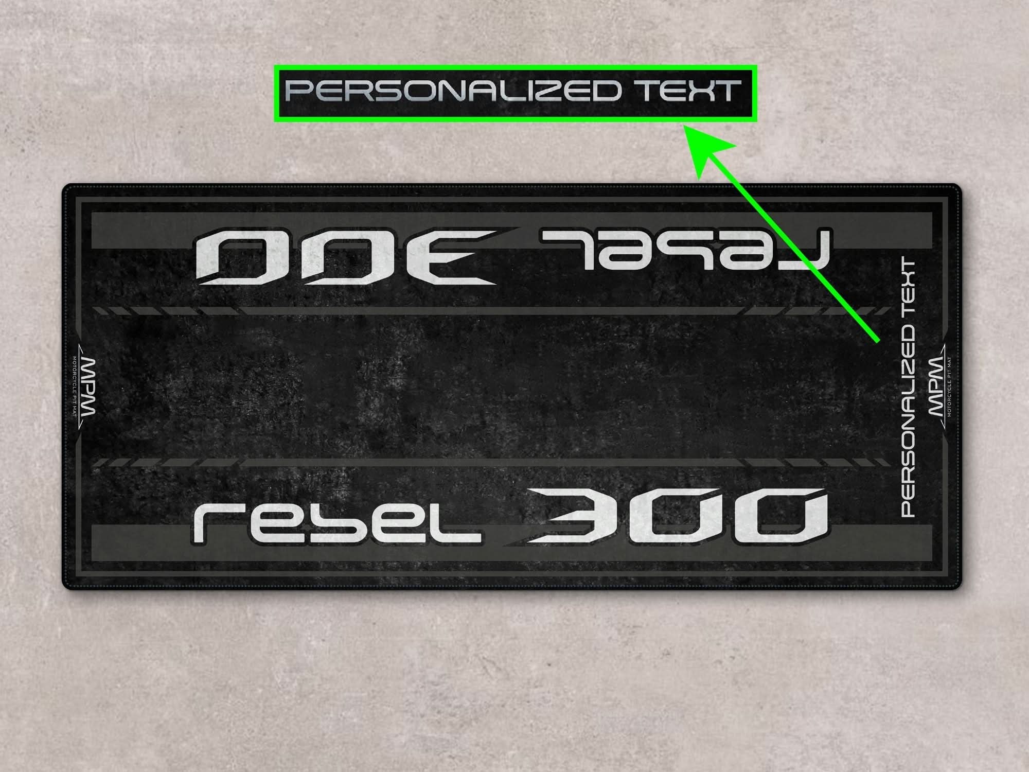 Designed Pit Mat for Honda Rebel 3 Motorcycle - MM744