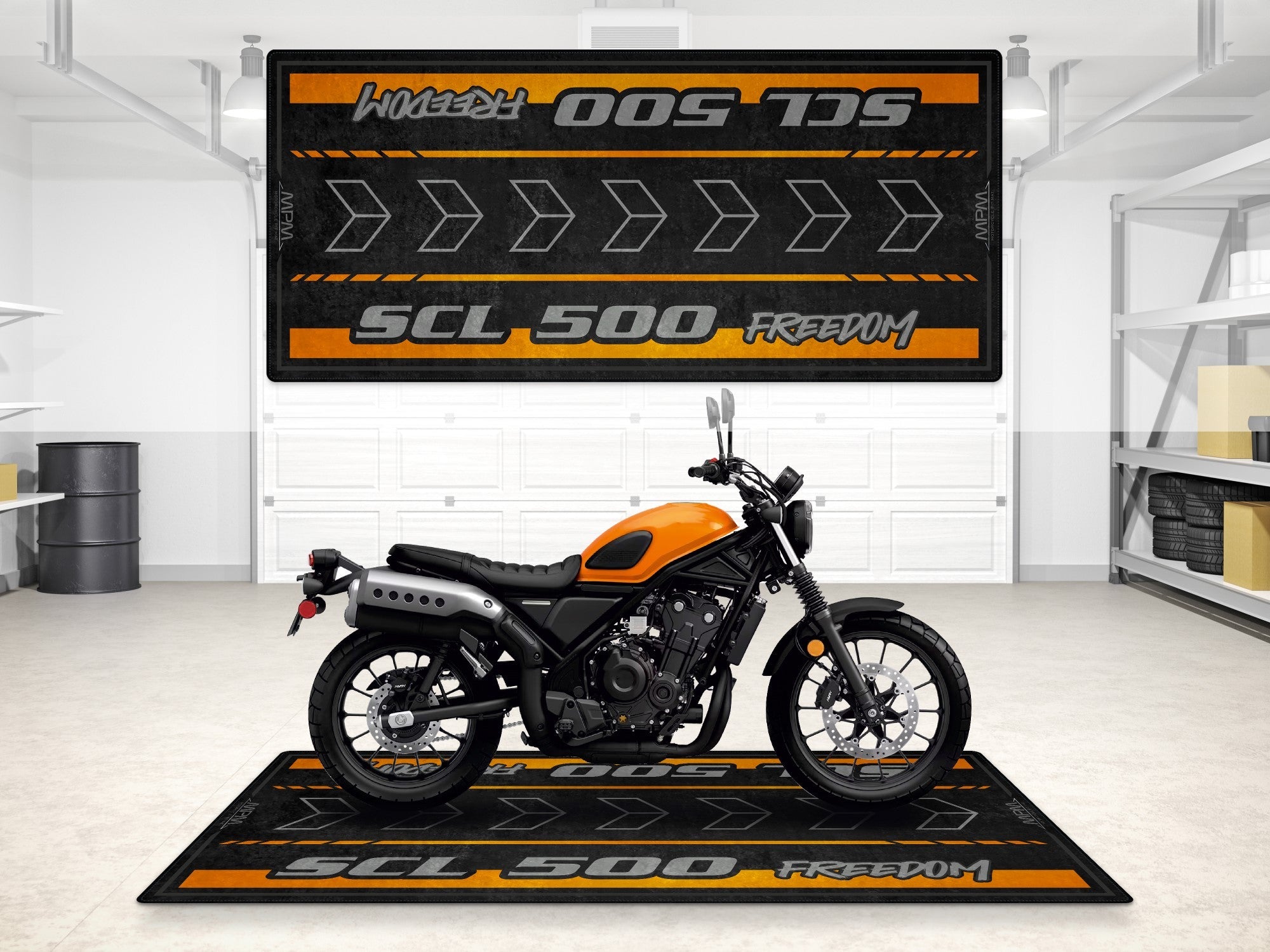 Designed Pit Mat for Honda SCL5 Motorcycle - MM7448