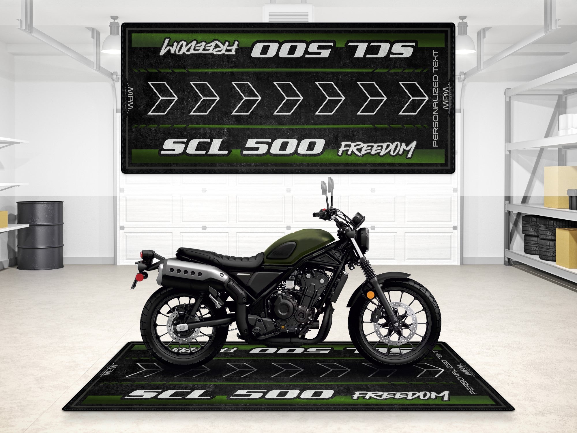 Designed Pit Mat for Honda SCL5 Motorcycle - MM7448