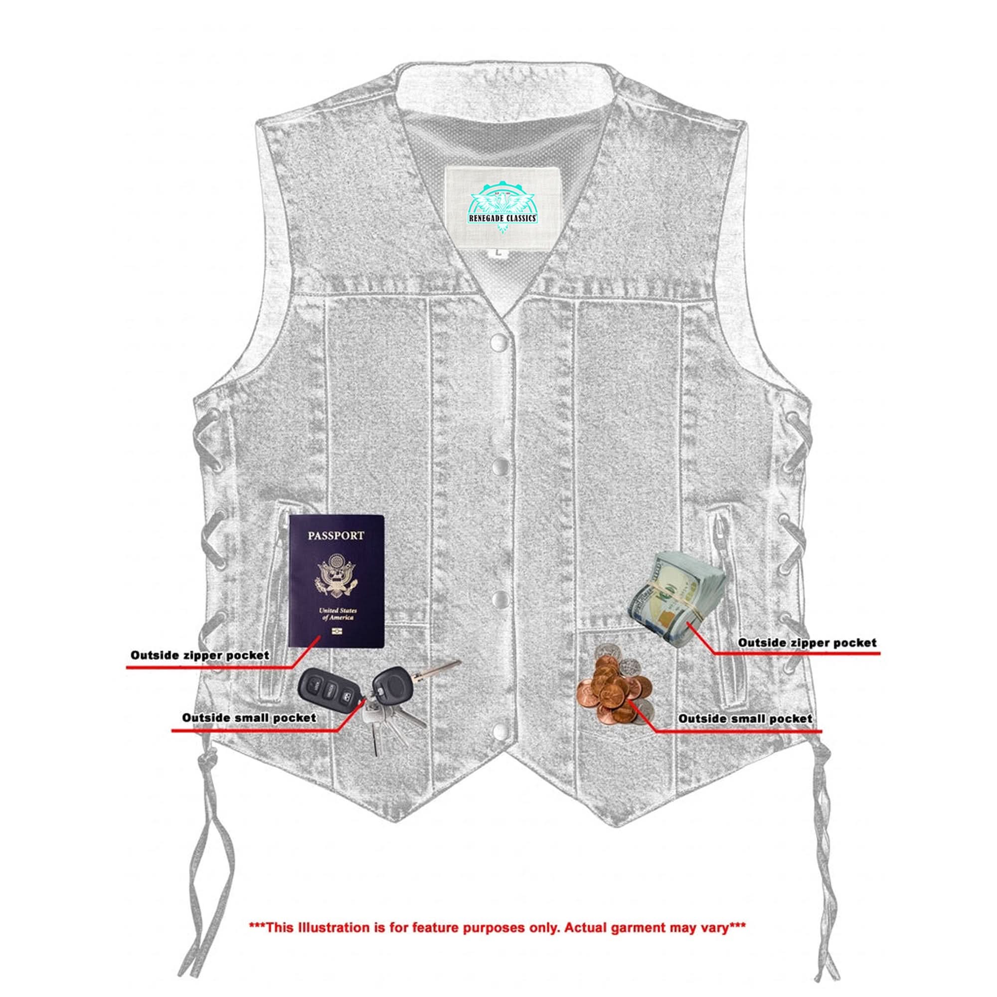 Blue Haven womens denim vest
