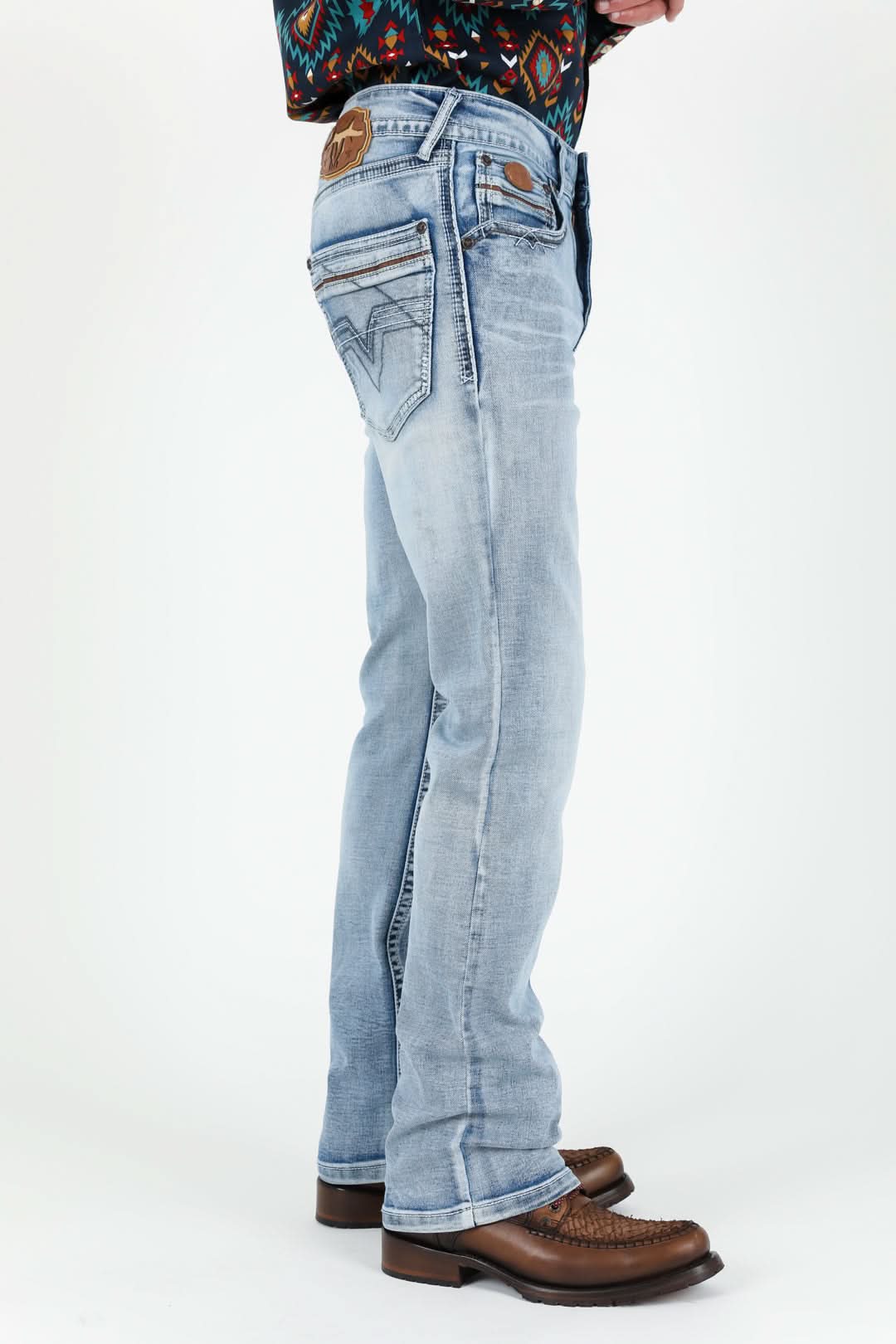 Holt Men's Light Blue Boot Cut Jeans