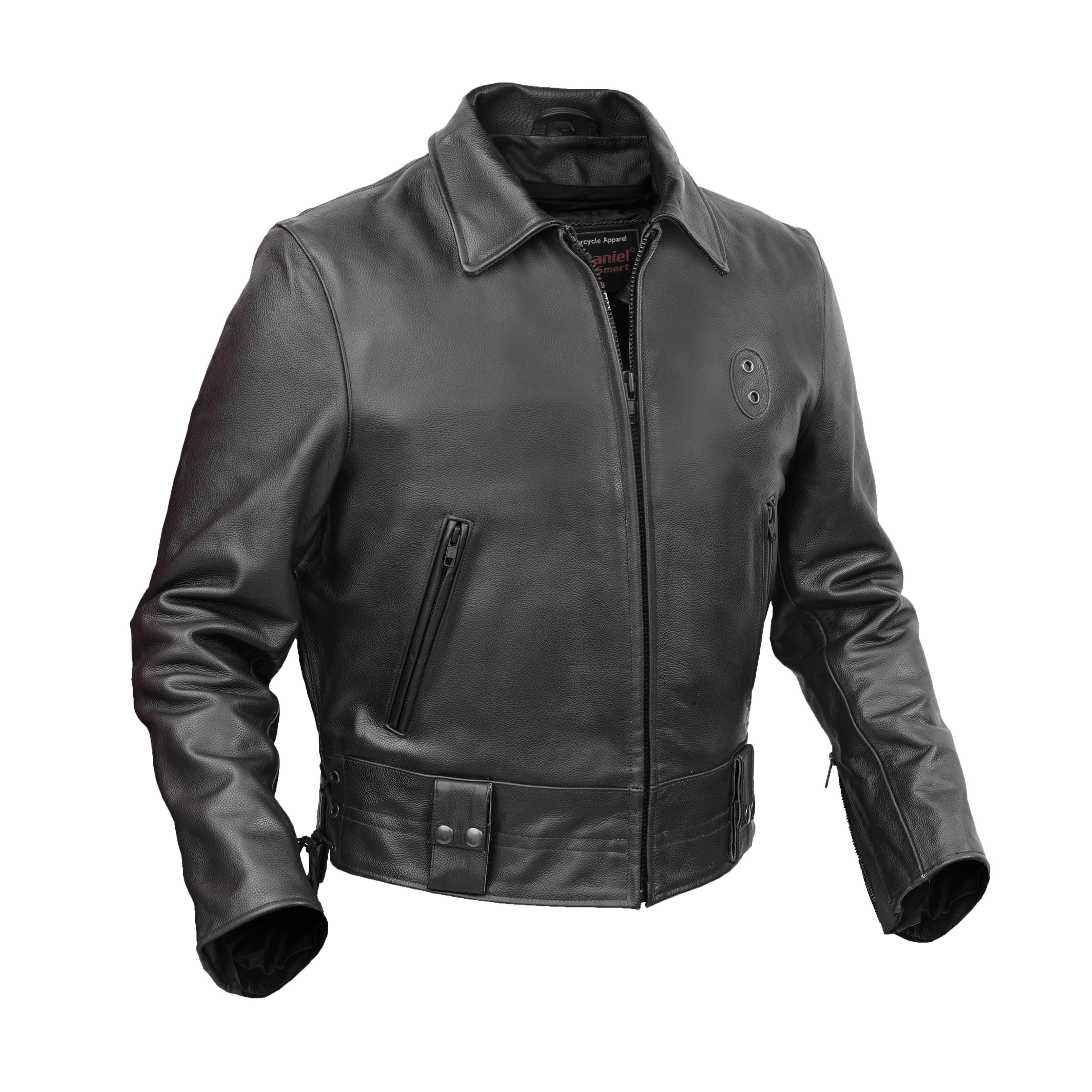 Iron Warrior Men’s Leather Motorcycle Jacket