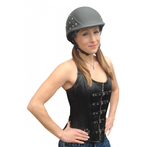 DIAMONDS IN THE RUFF - BADASS - Half Helmet Helmets Badass Helmets