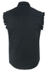DM6001 Men's Black Lightweight Sleeveless Denim Shirt
