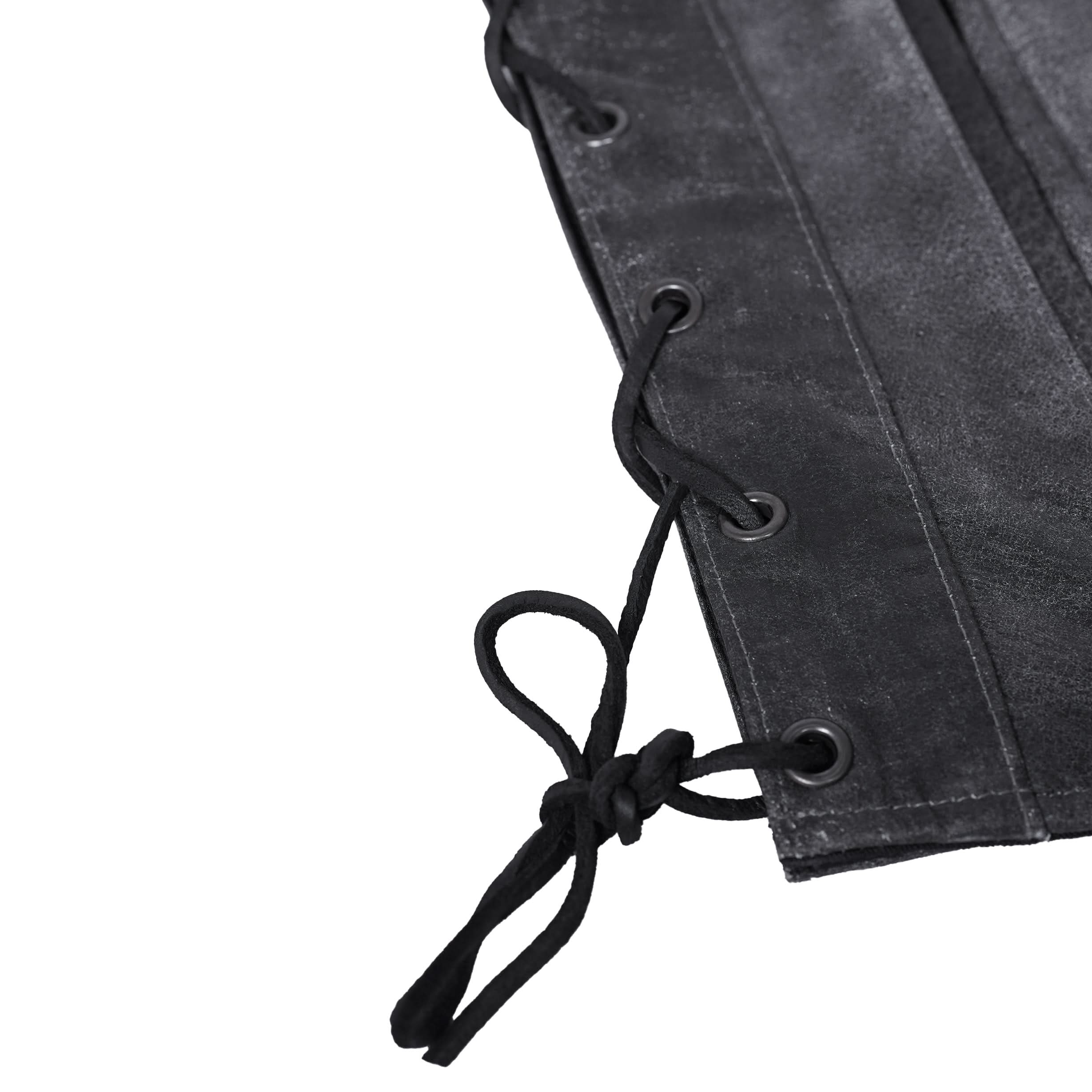 Urban Gray  Biker Leather Vest