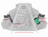 RC142 Men's Single Back Panel Concealed Carry Vest (Buffalo Nickel He
