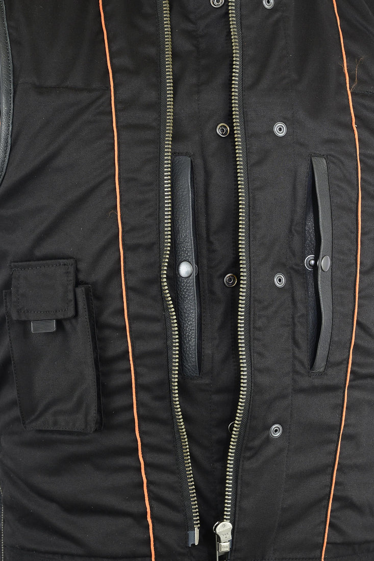 RC188 Upgraded Style Gun Pockets, Hidden 10'' Gun Metal Zipper, Side