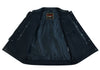 RC189A Concealed Snap Closure, Milled Cowhide, Scoop Collar & Hidden Zipper