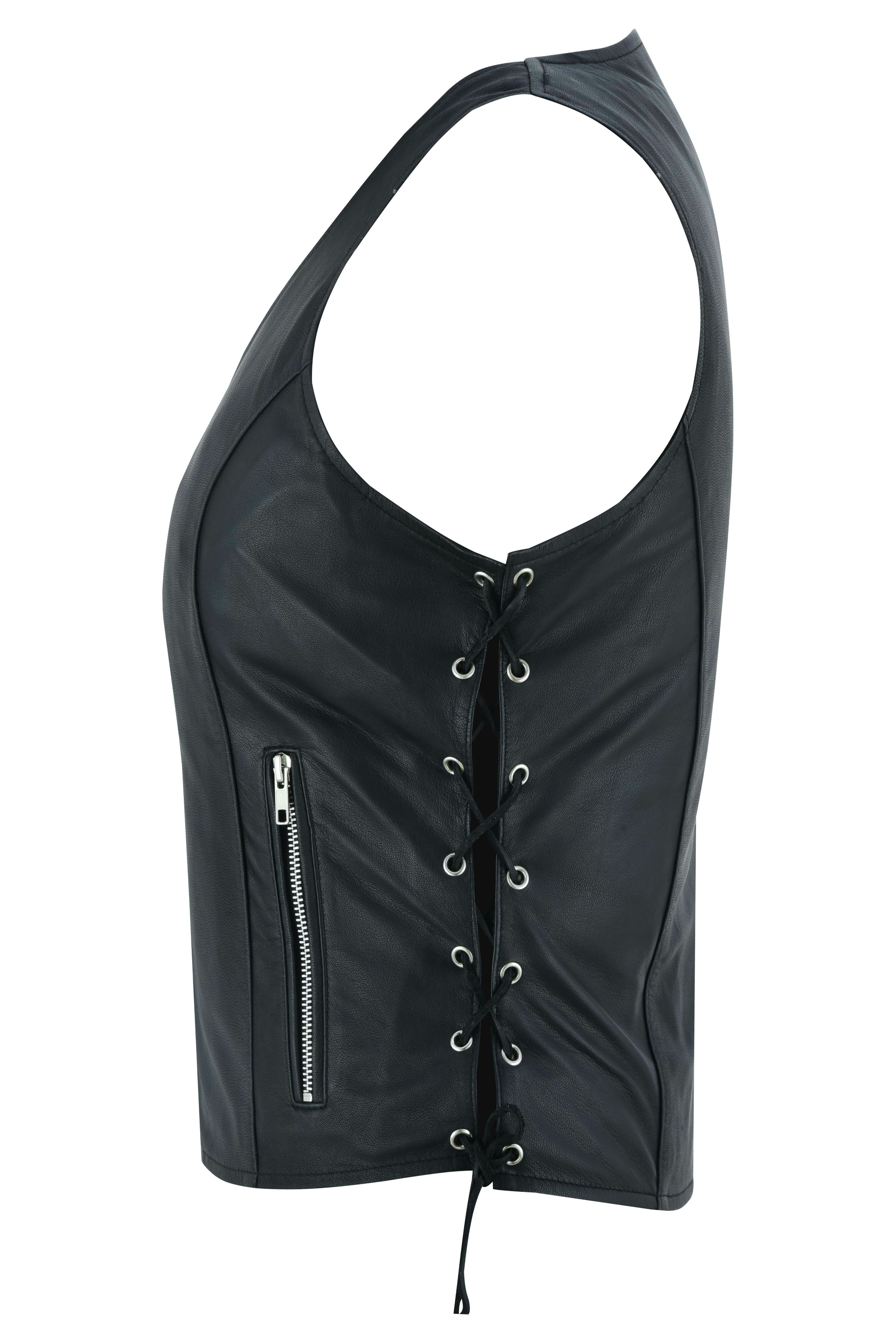 Ophora Women's leather motorcycle vest Women's Leather Vests Renegade Classics