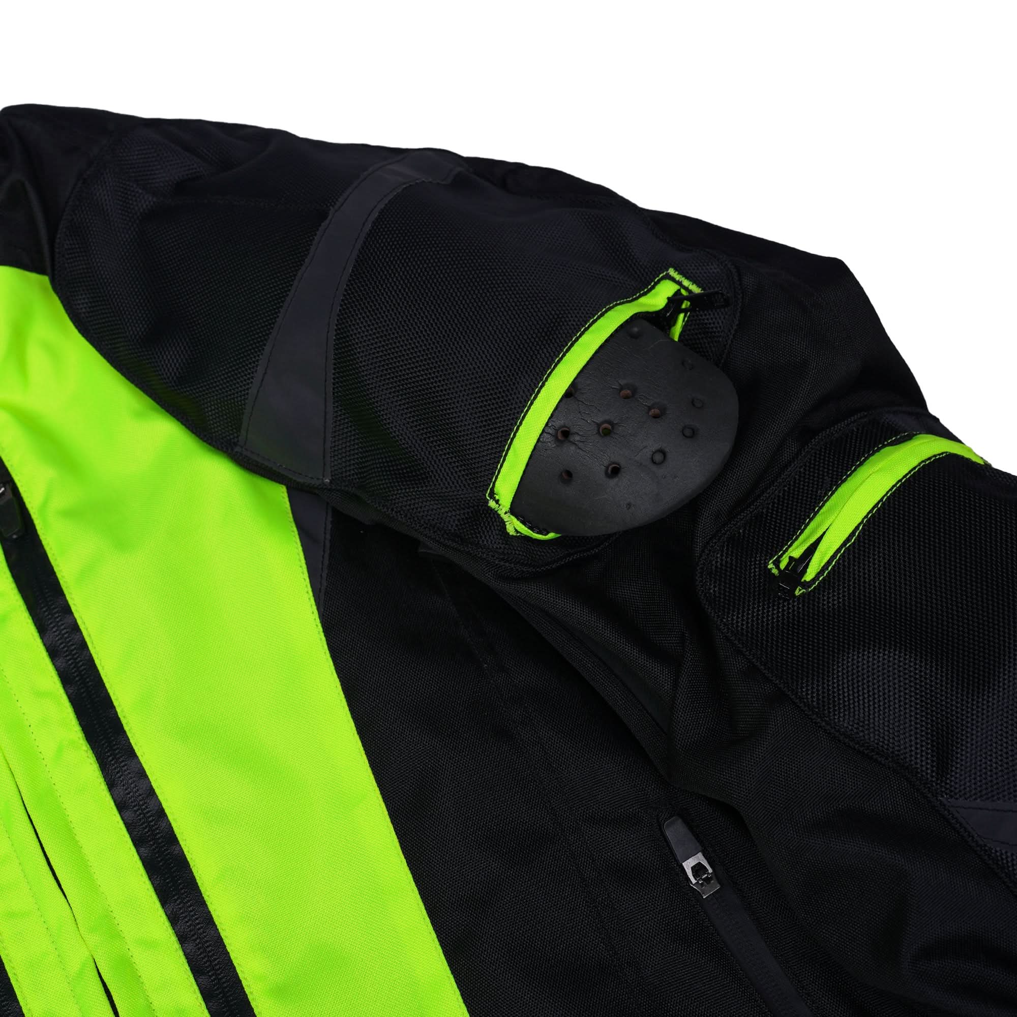 Impact Hi-Viz Mens  Mesh  Motorcycle Jacket