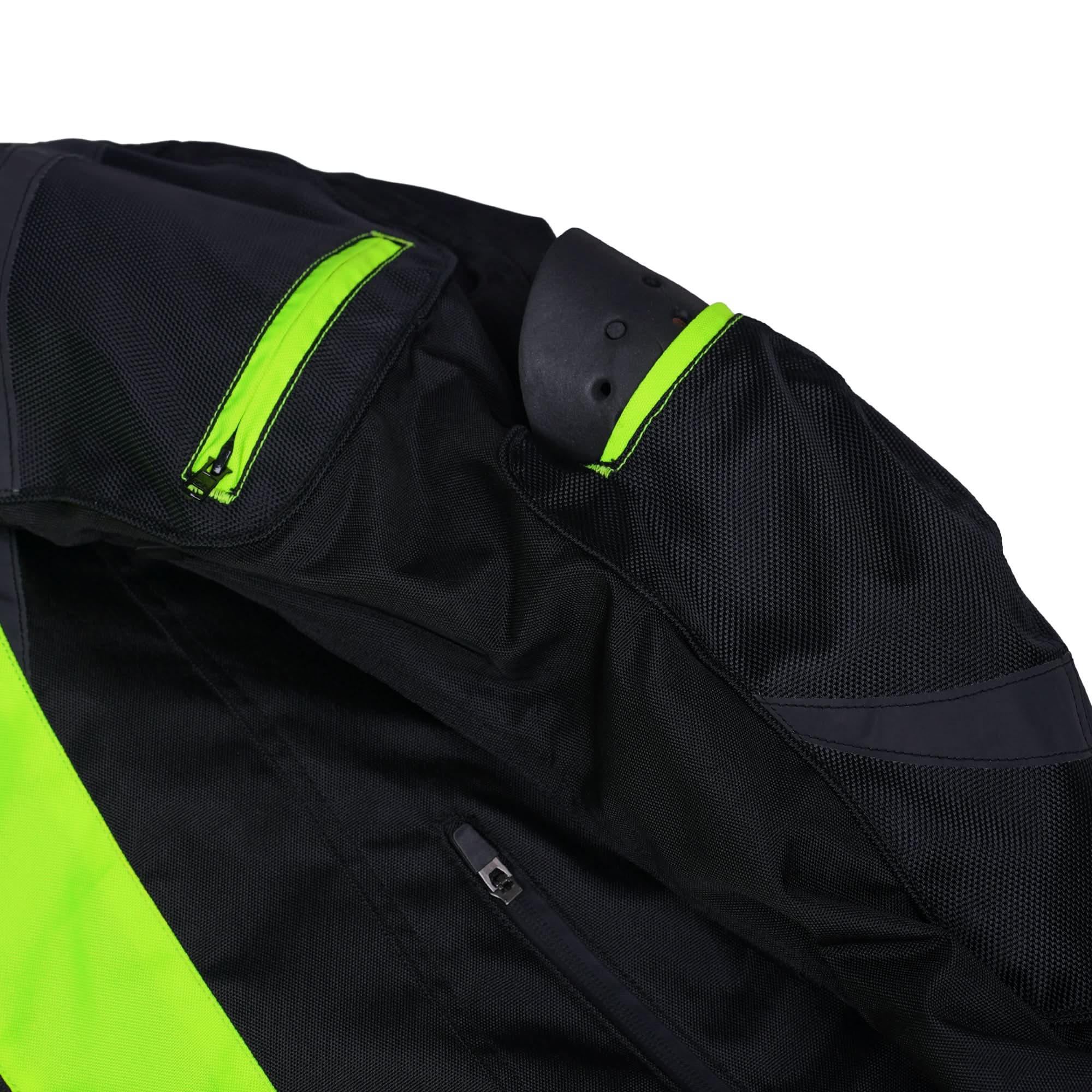 Impact Hi-Viz Mens  Mesh  Motorcycle Jacket